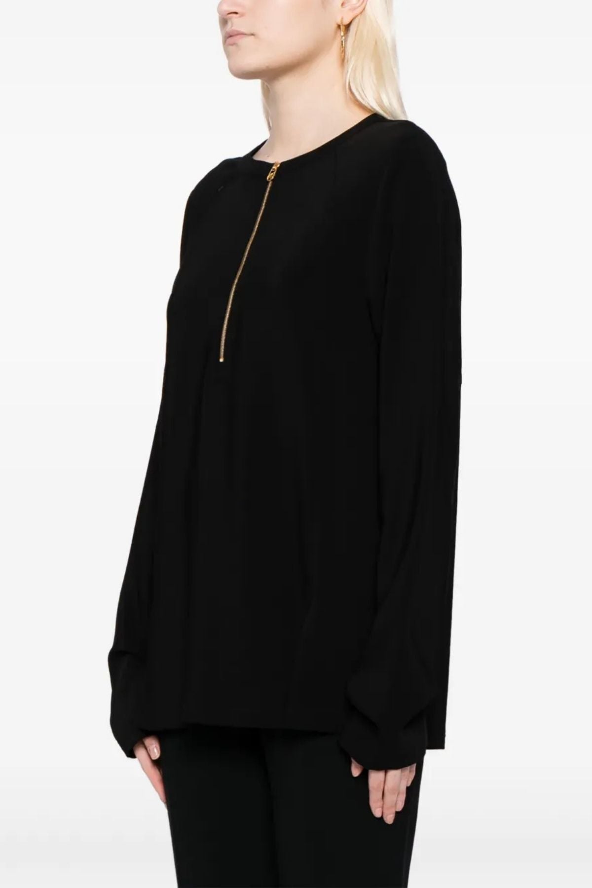 Stella McCartney Iconic Half Zip Top - Black
