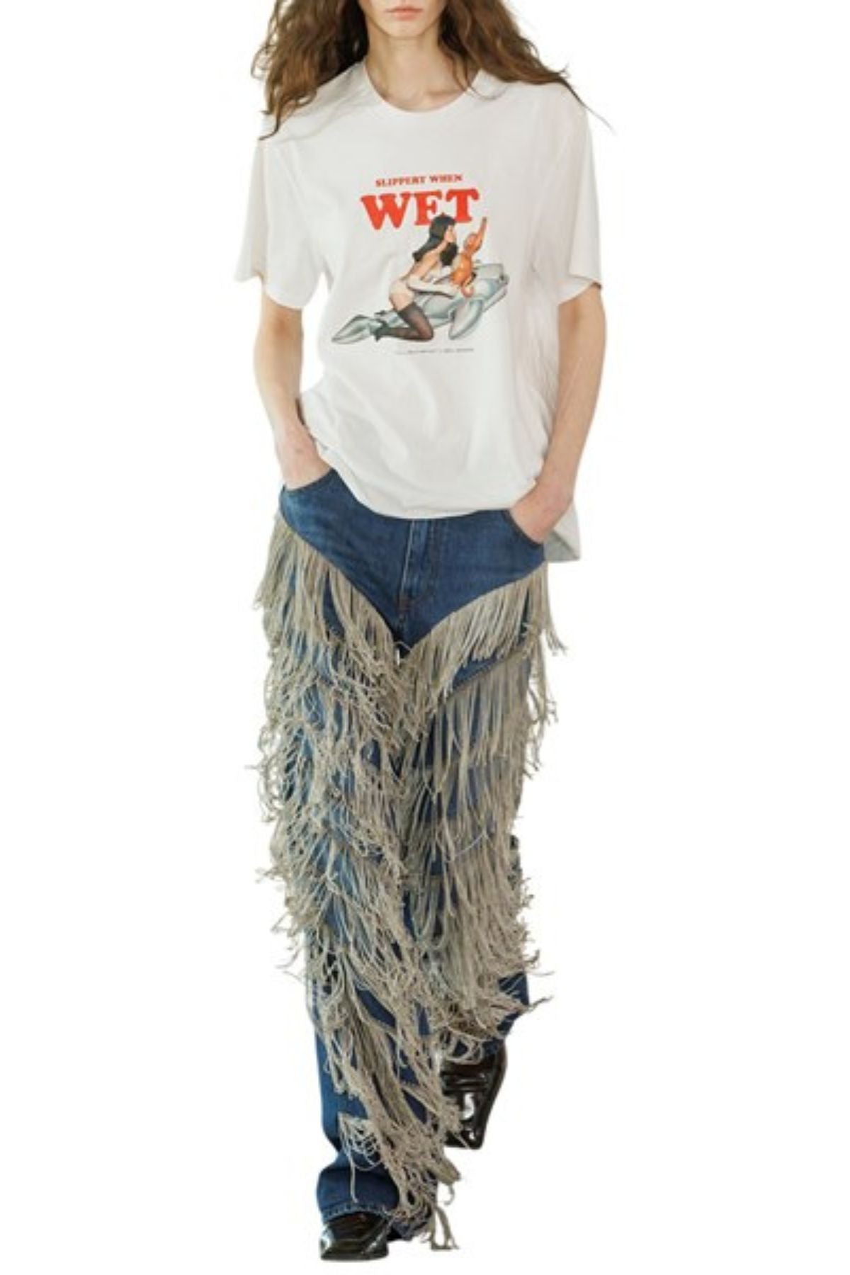 Stella McCartney Jeff Koons Collab Boyfriend Tee - White
