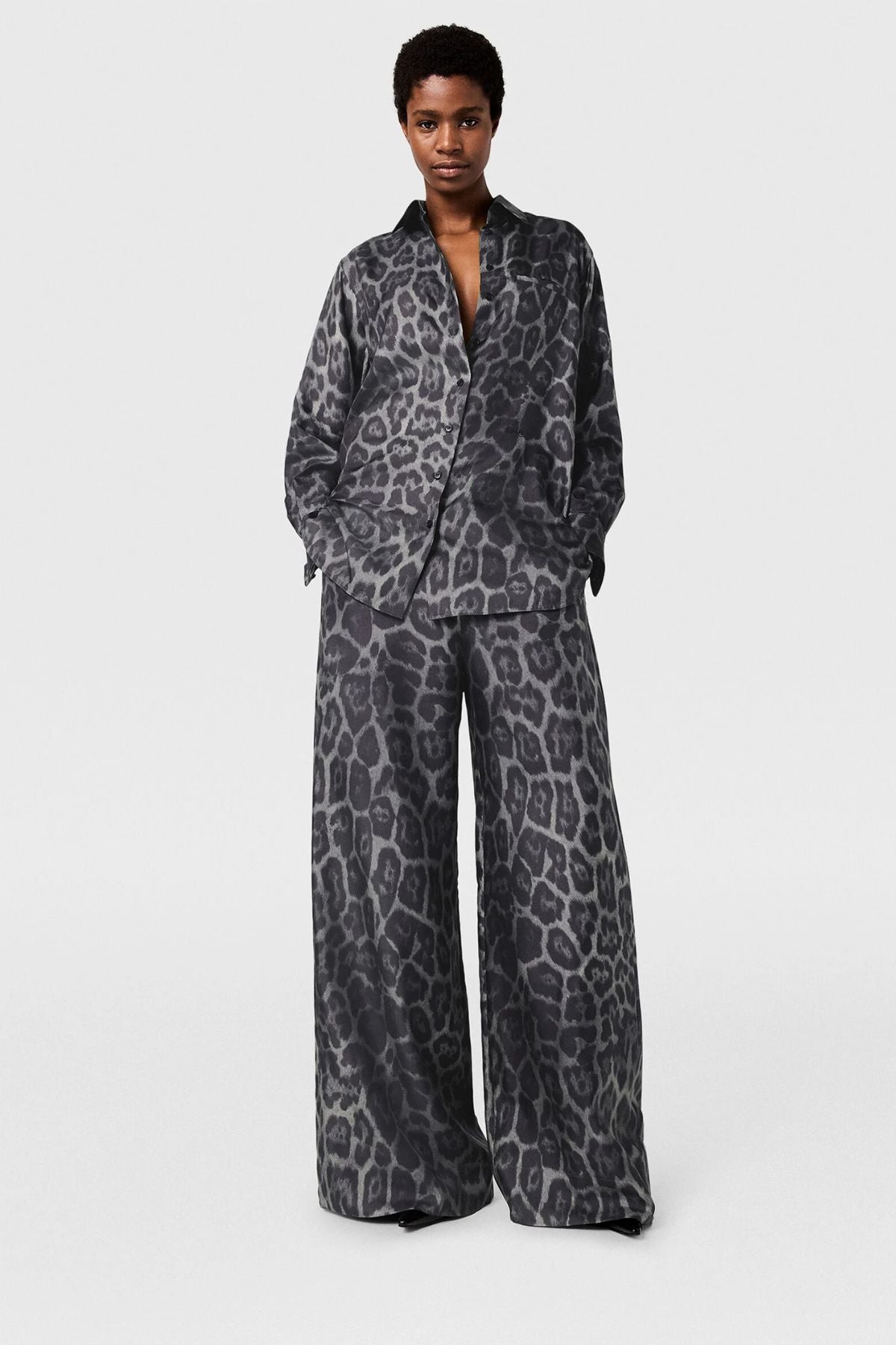 Stella McCartney Leopard Pants - Ash Grey