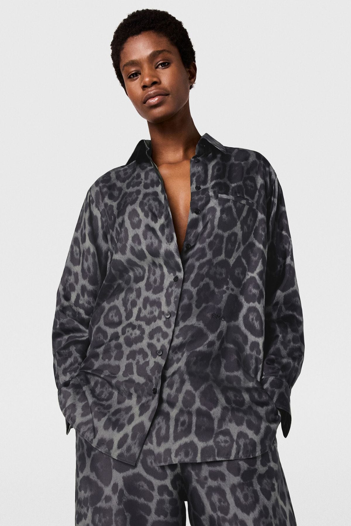 Stella McCartney Leopard Shirt - Ash Grey