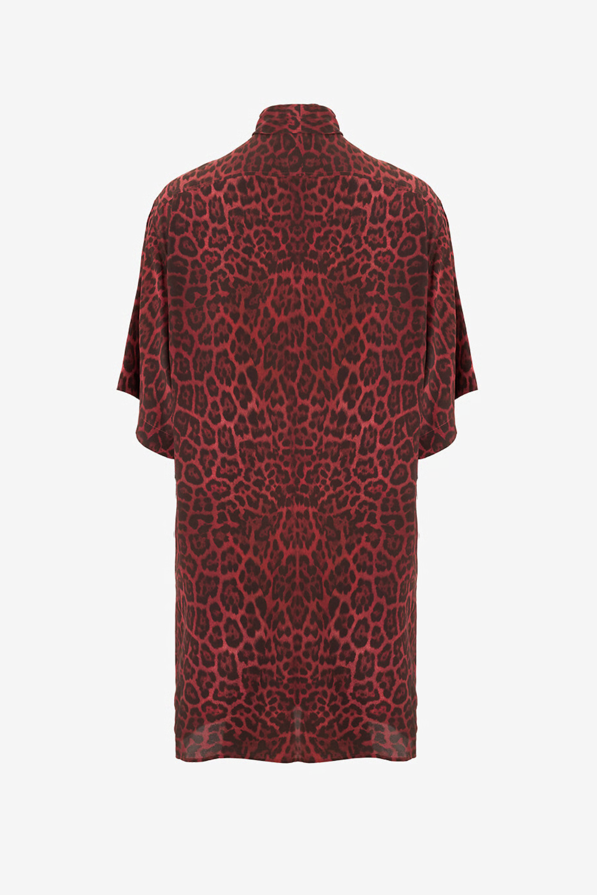 Stella McCartney Leopard Tie SS Dress - Berry