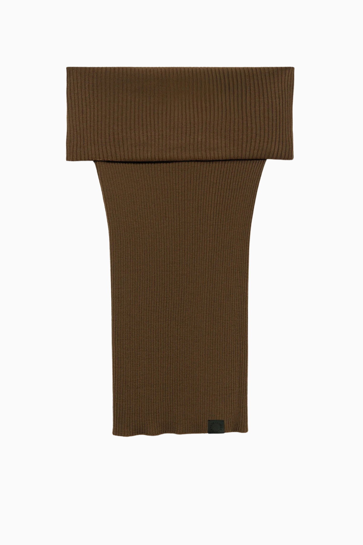 Stella McCartney Lightweight Rib Off Shoulder Top - Olive