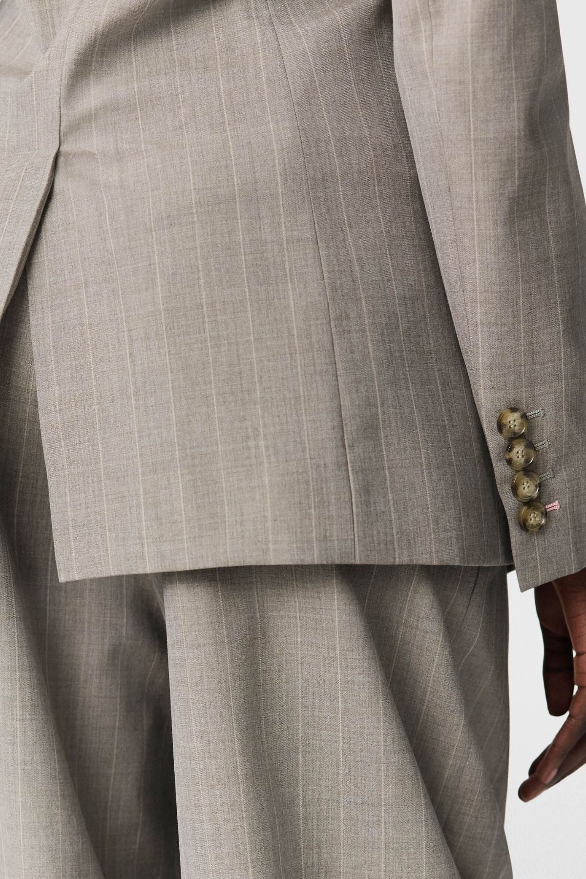 Stella McCartney Melange Stripe Blazer - Stone