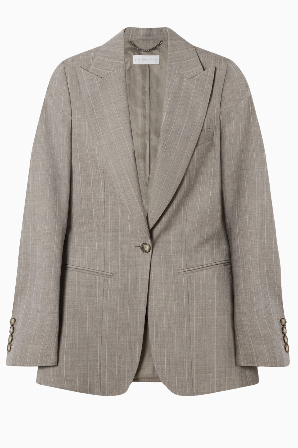 Stella McCartney Melange Stripe Blazer - Stone