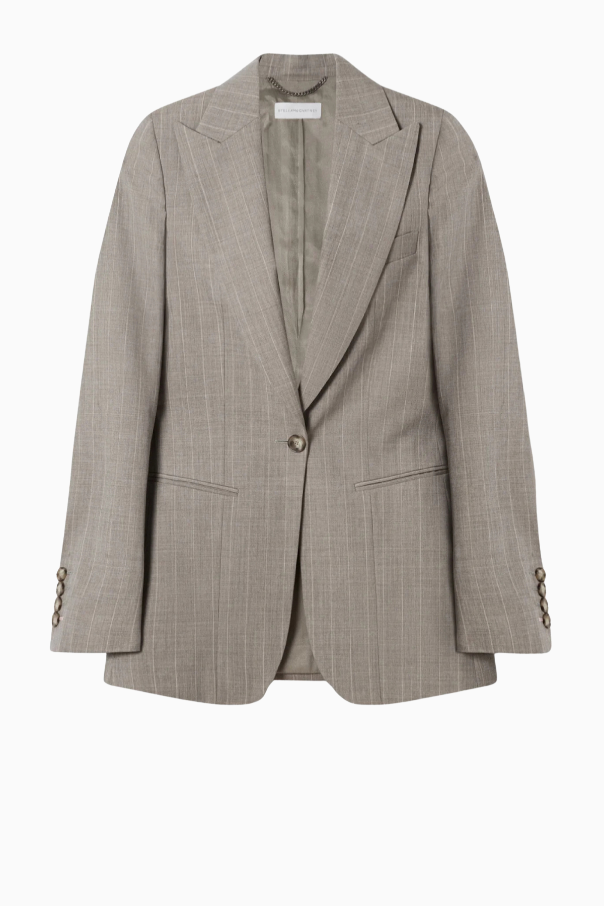 Stella McCartney Melange Stripe Blazer - Stone