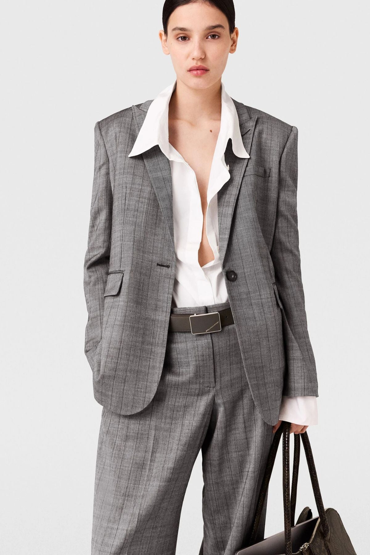 Stella McCartney Pinstripe SB Jacket - Grey – GRACE Melbourne