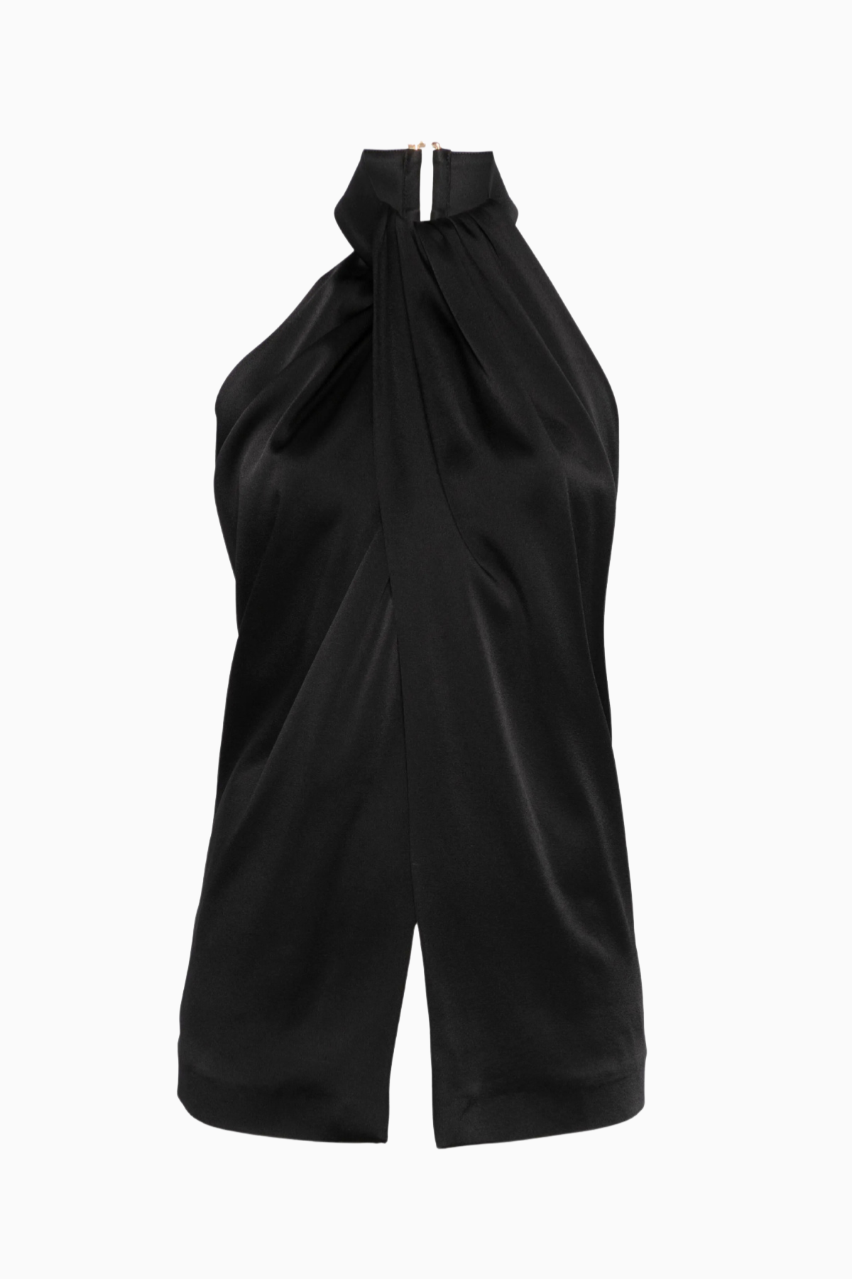 Stella McCartney Satin Halterneck Top - Black