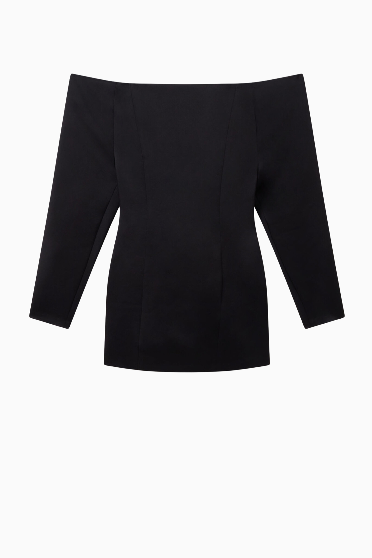 Stella McCartney Satin LS Mini Dress - Black