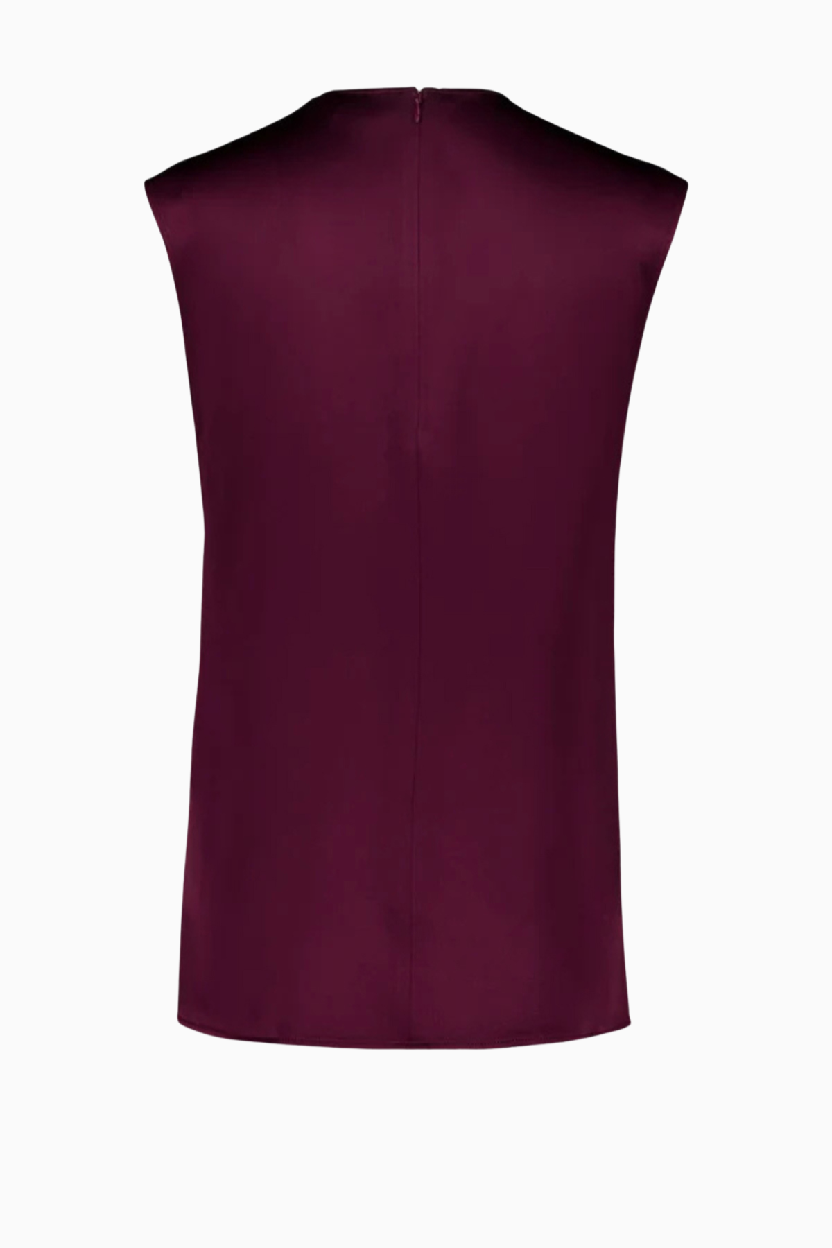 Stella McCartney Satin Sleeveless Top - Bordeaux