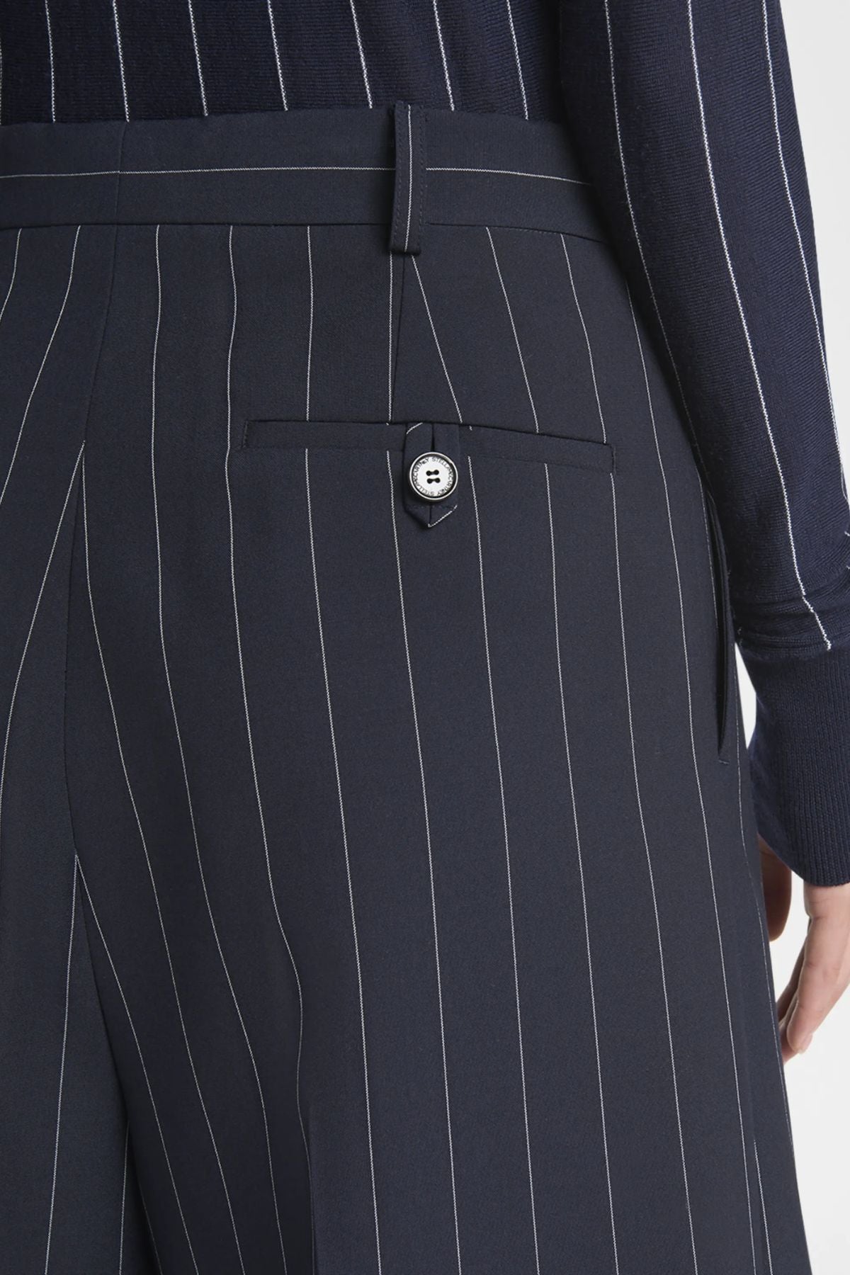 Stella McCartney Wide Pinstripe Culotte - Ink