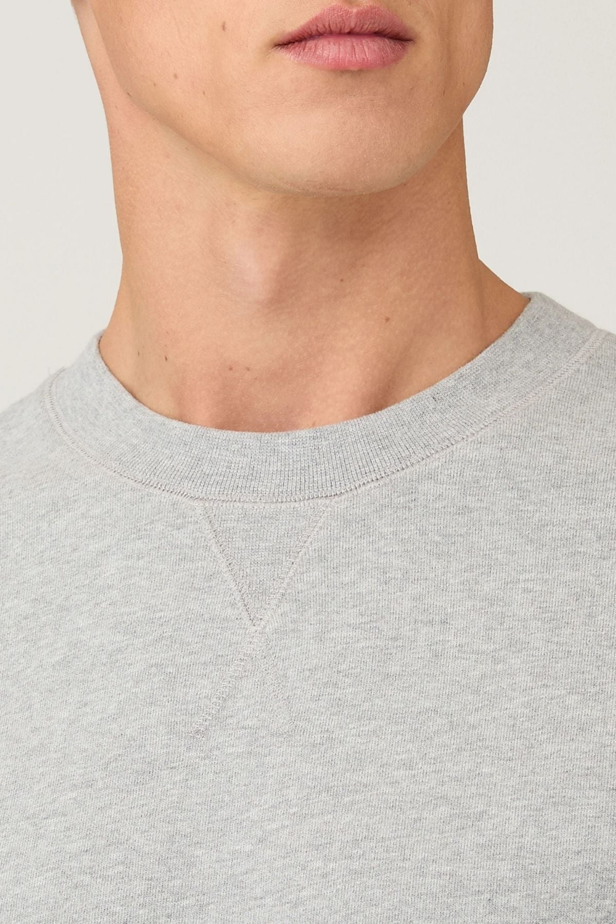 SUNSPEL Loopback Sweatshirt - Grey Melange