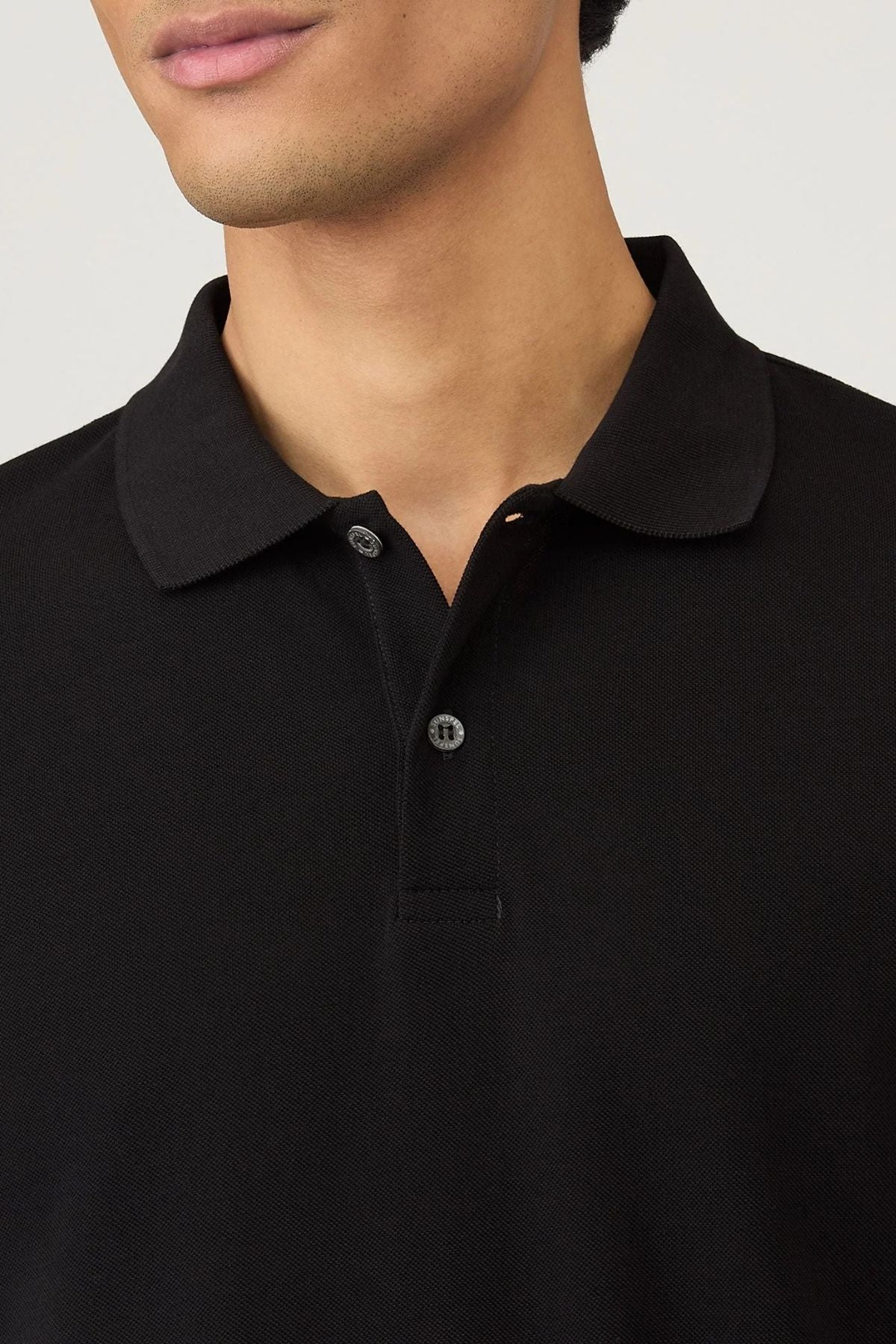 SUNSPEL SS Pique Polo T-Shirt - Black