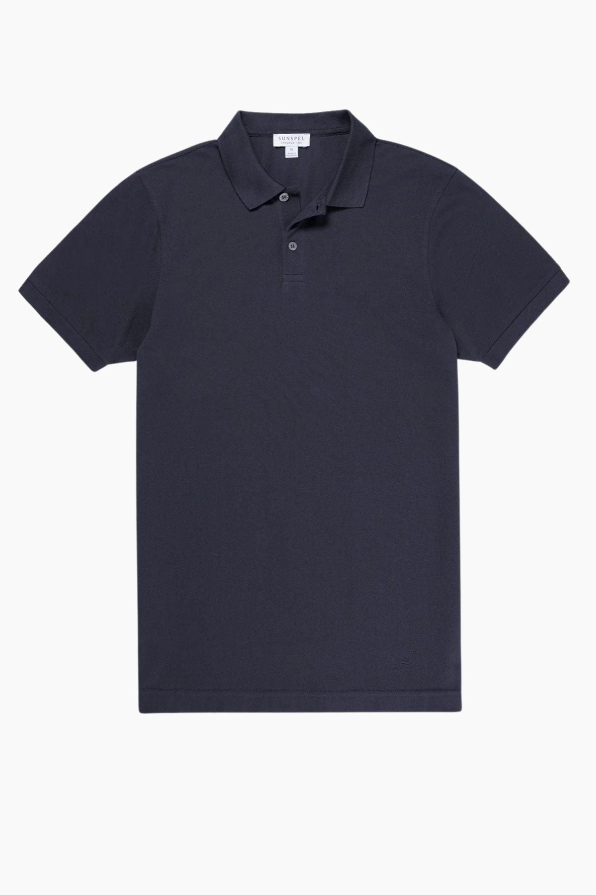 SUNSPEL SS Pique Polo T-Shirt - Navy