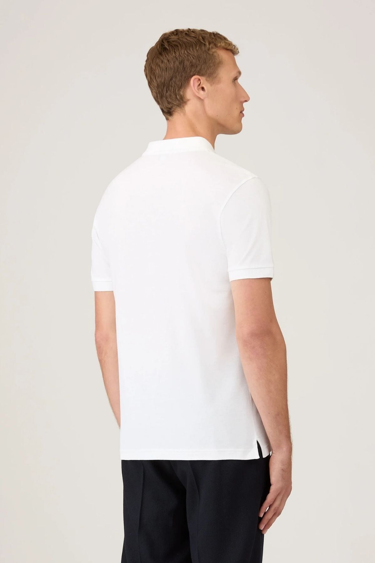 SUNSPEL SS Pique Polo T-Shirt - White