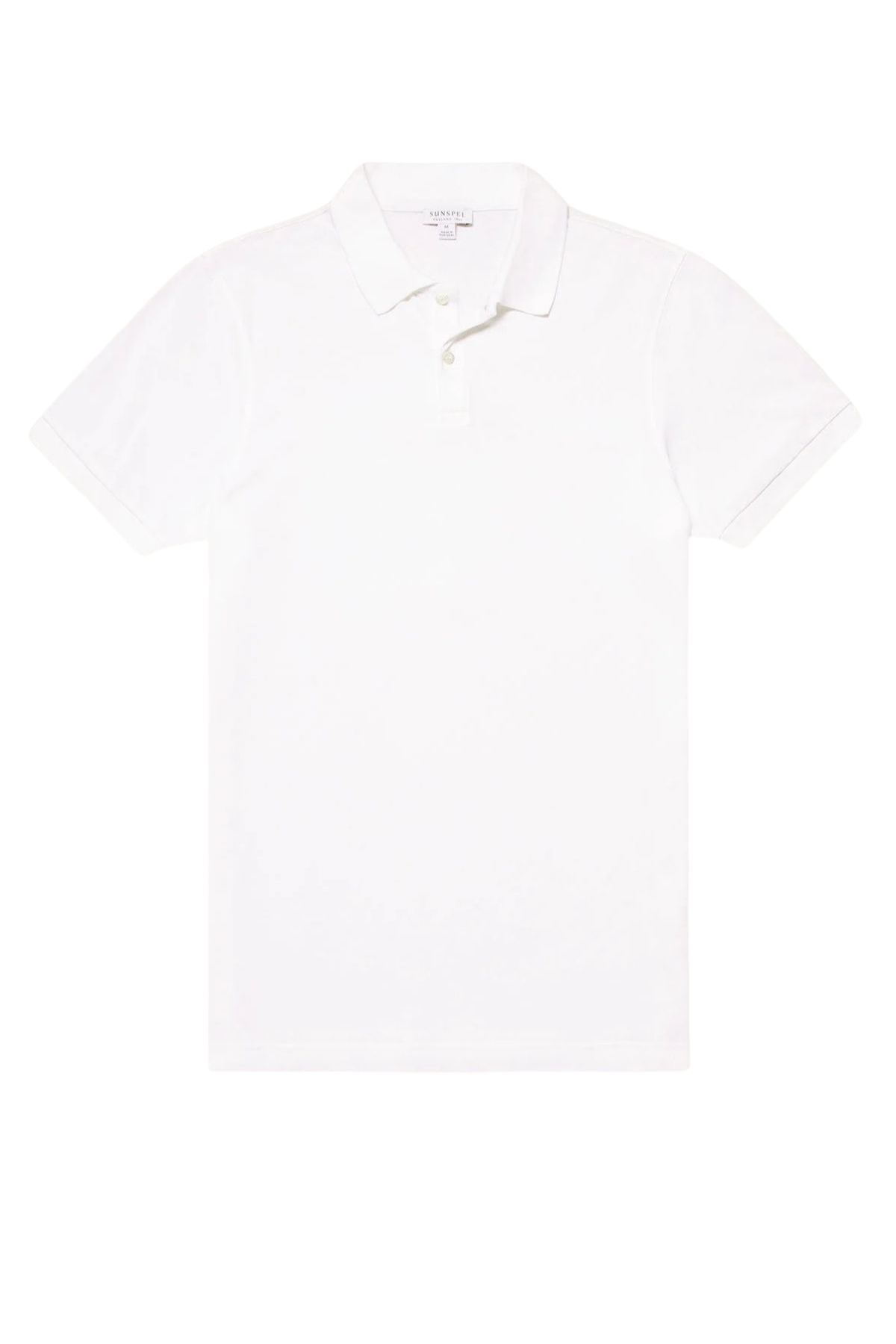 SUNSPEL SS Pique Polo T-Shirt - White