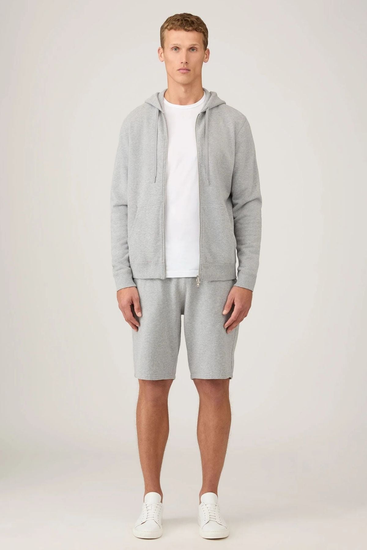 SUNSPEL Track Short - Grey Melange