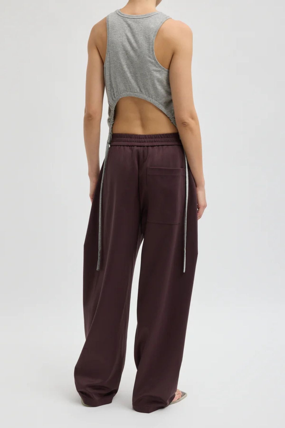 Tibi Active Knit Winslow Pant - Plum