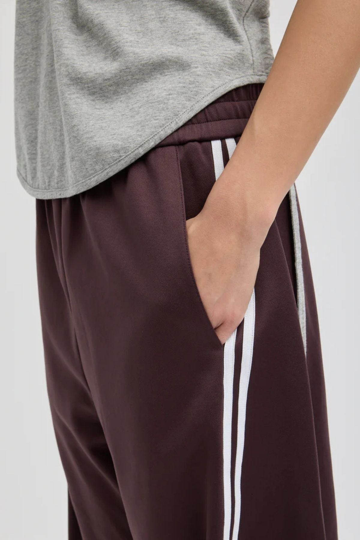 Tibi Active Knit Winslow Pant - Plum