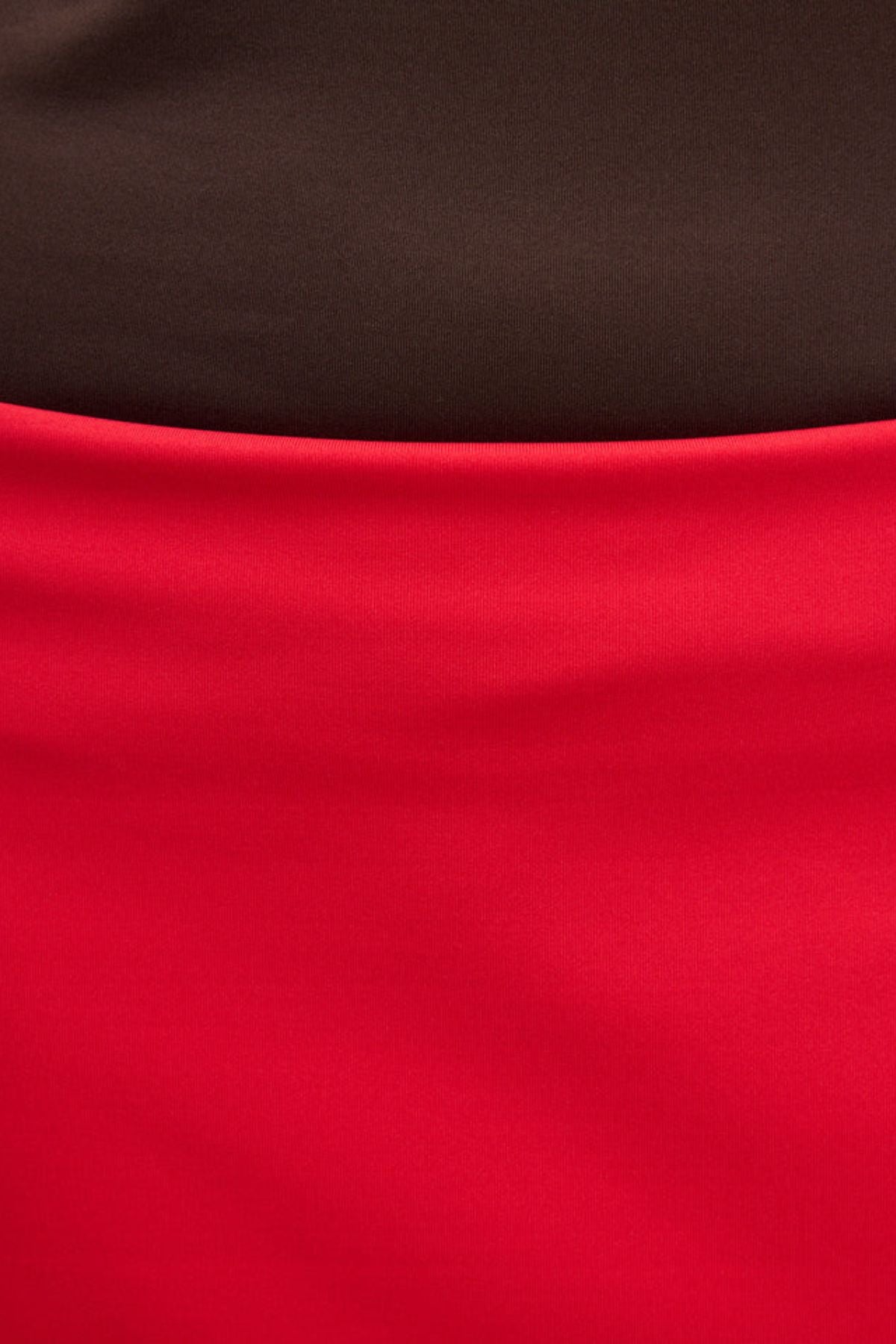 Tibi Compact Ultra Stretch Knit Pencil Skirt - Red