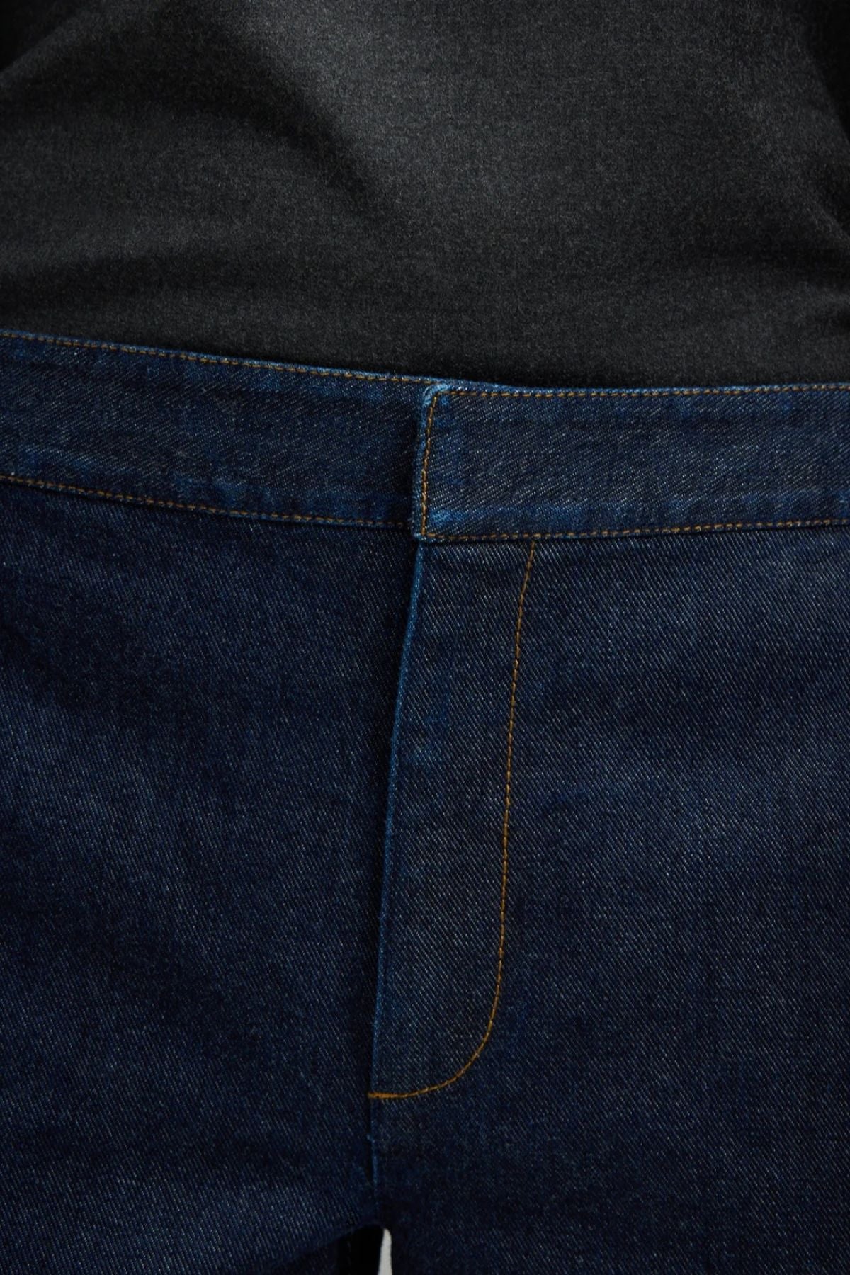 Tibi Indigo Denim Pat Trouser Jean - Dark Denim