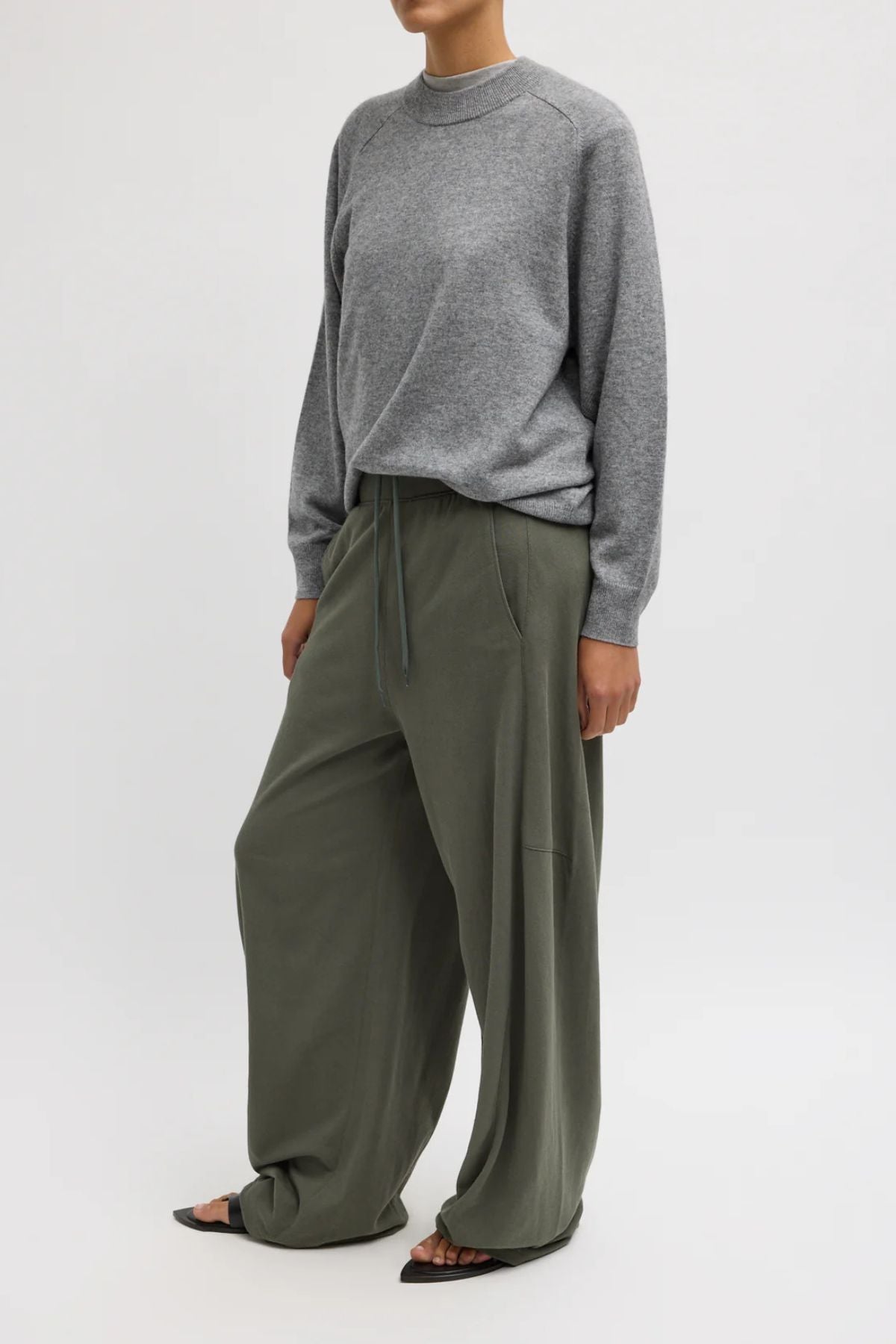 Tibi Lightweight Winslow Pant - Olive