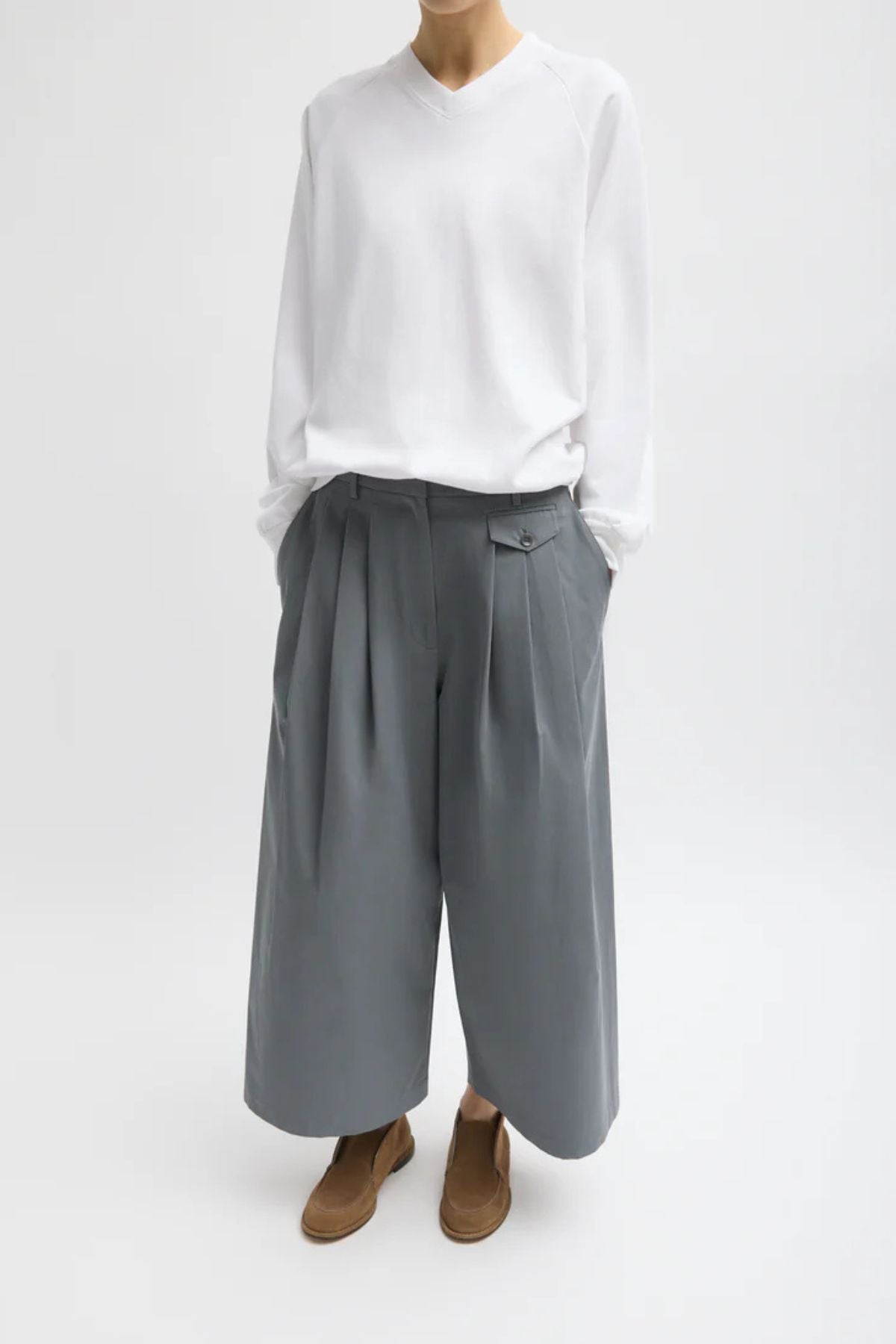 Tibi Perfect T Vintage Sweatshirt - White