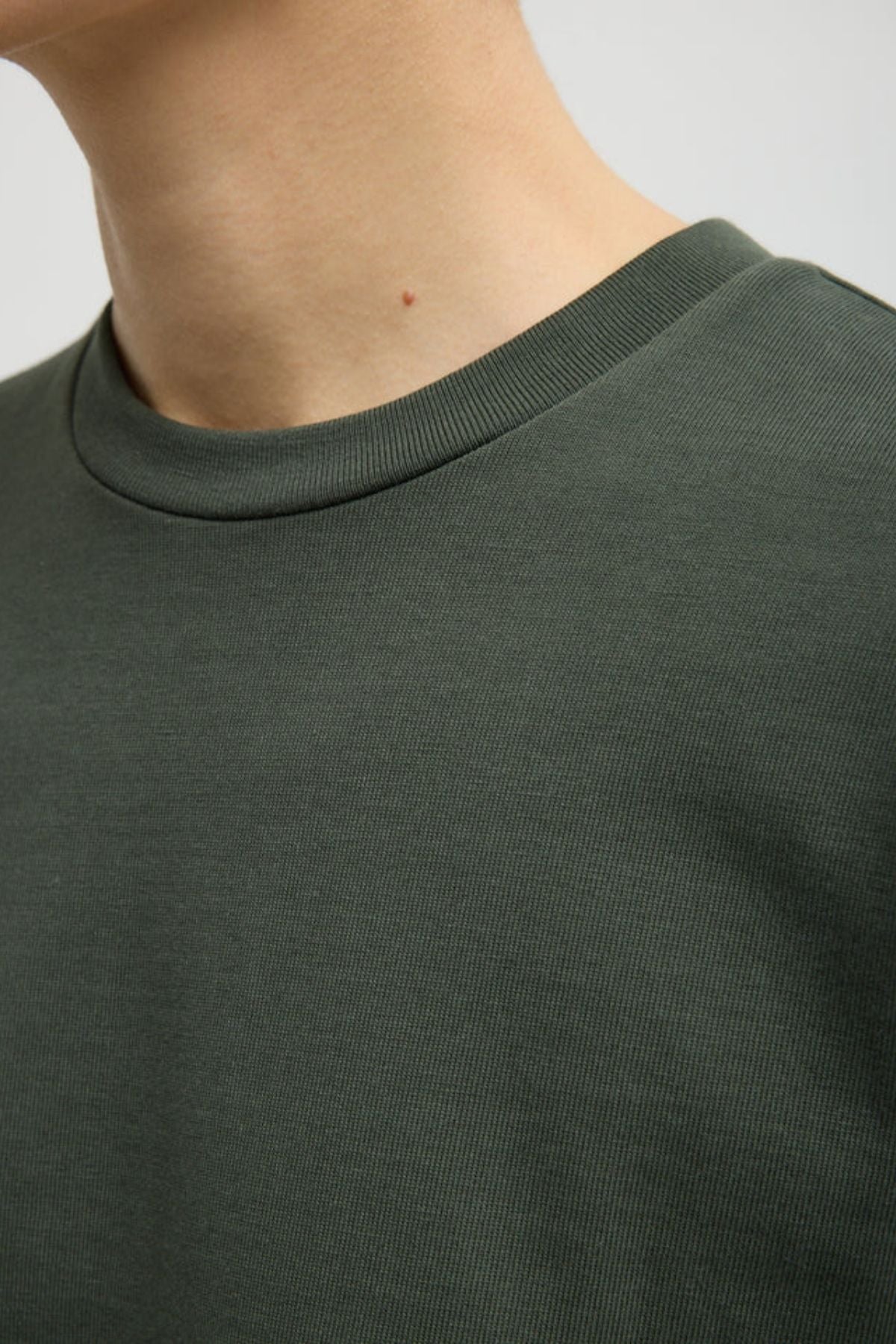 Tibi Perfect Unisex T - Army Green