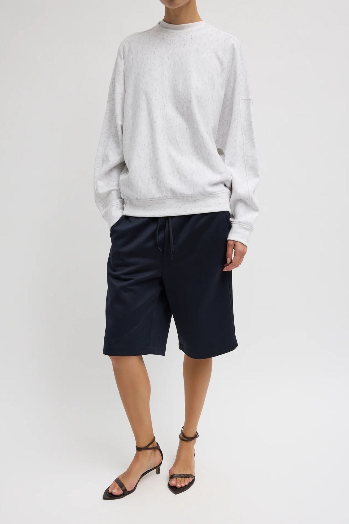 Tibi Spring Tweedy Sweatshirt - White Multi