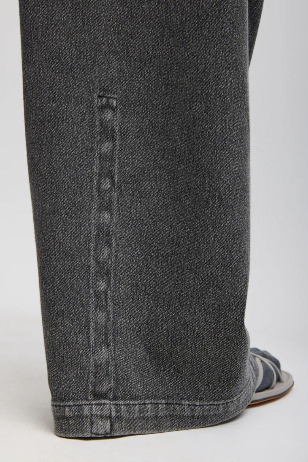 Tibi Stretch Denim Knit Winslow Pant - Black