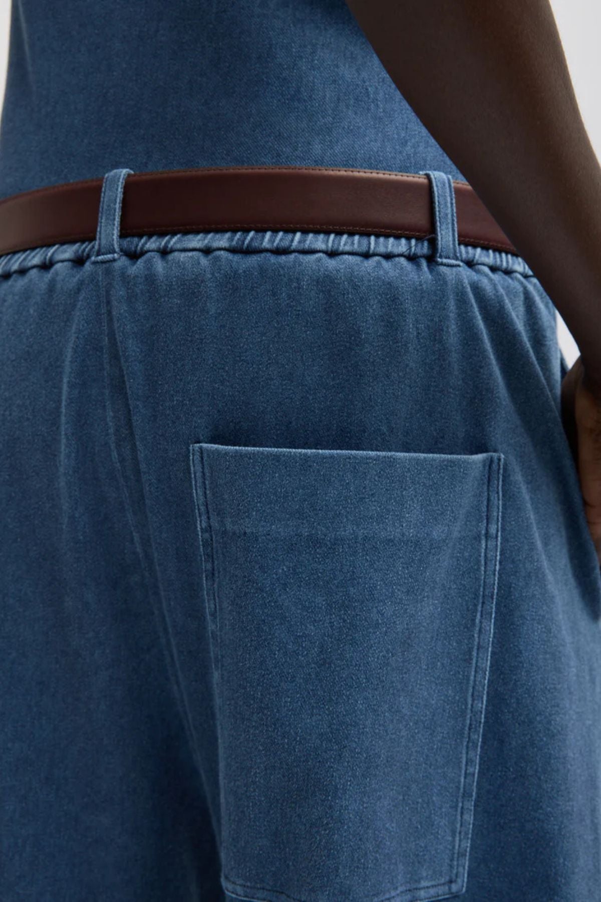 Tibi Stretch Denim Winslow Pant - Classic Wash