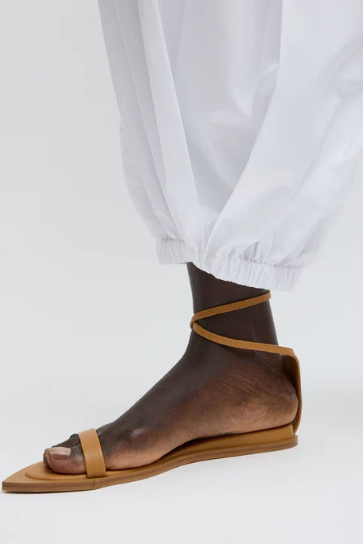 Tibi Summer Nylon Zeppelin Pant - White