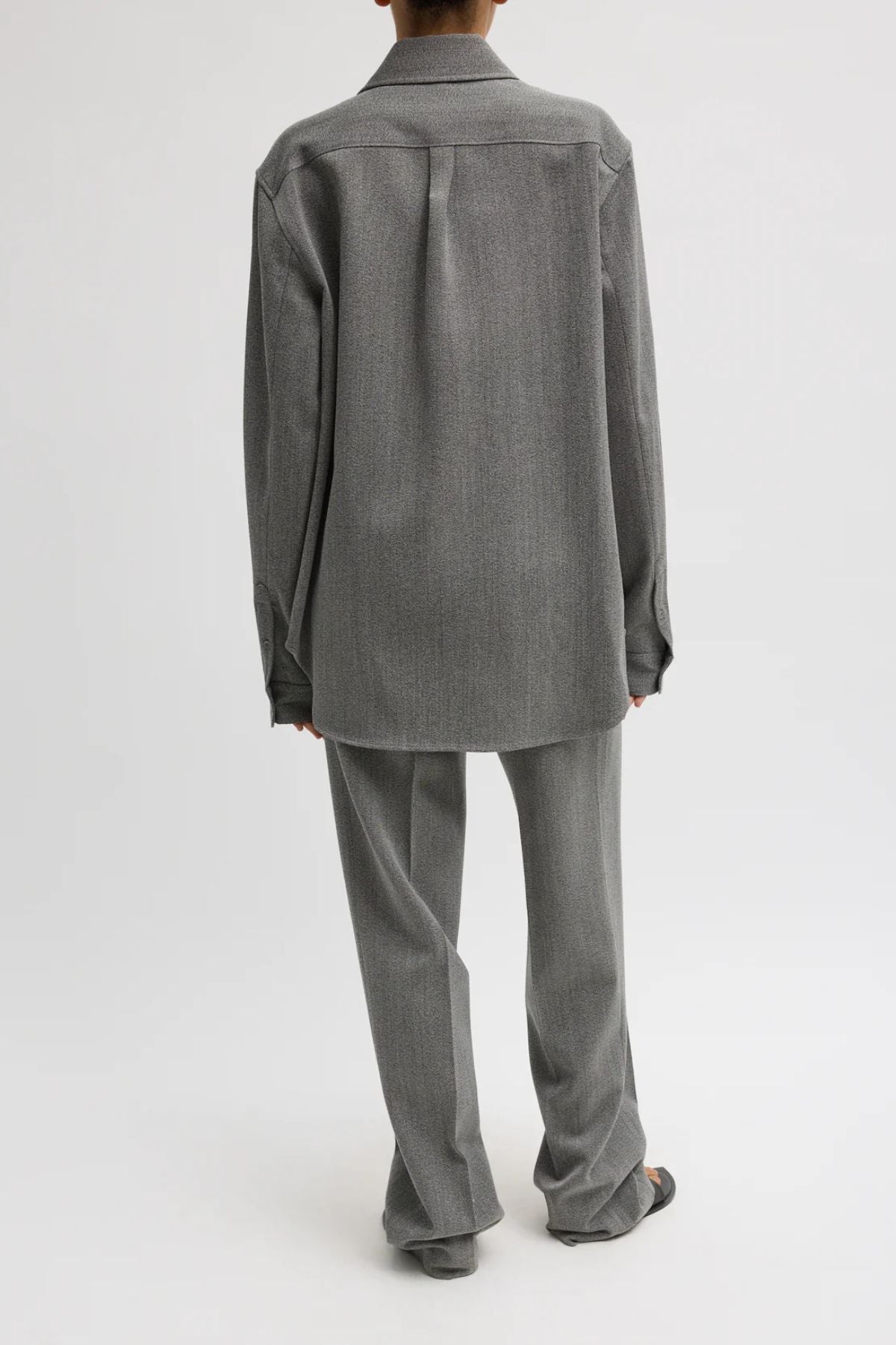 Tibi Wool Zipper Jacket - Grey Multi