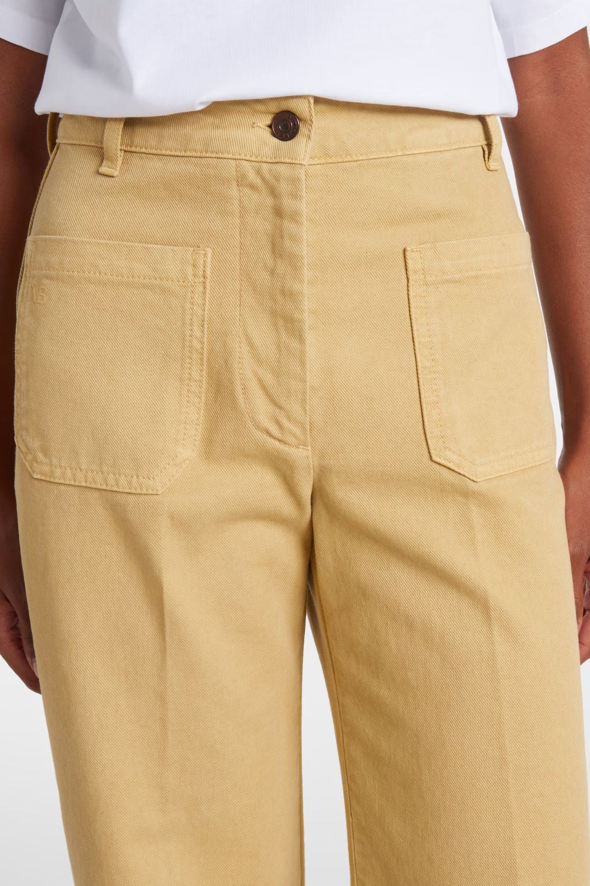 Victoria Beckham Alina Jean - Butter Garment Dye