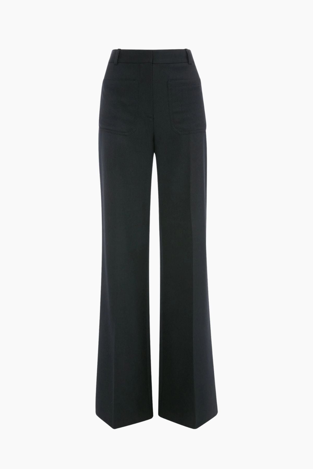 Victoria Beckham Alina Trouser - Dark Grey Melange