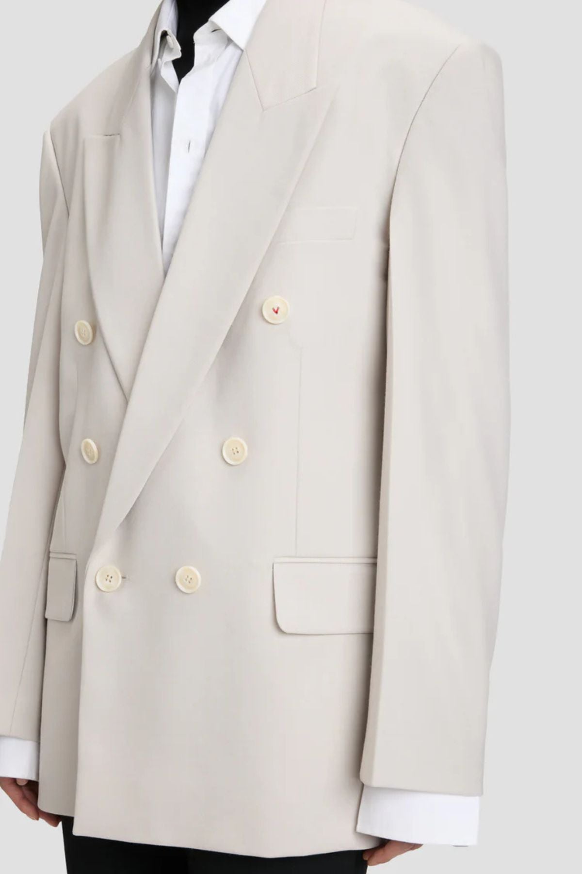 Victoria Beckham Double Breasted Blazer - Pumice