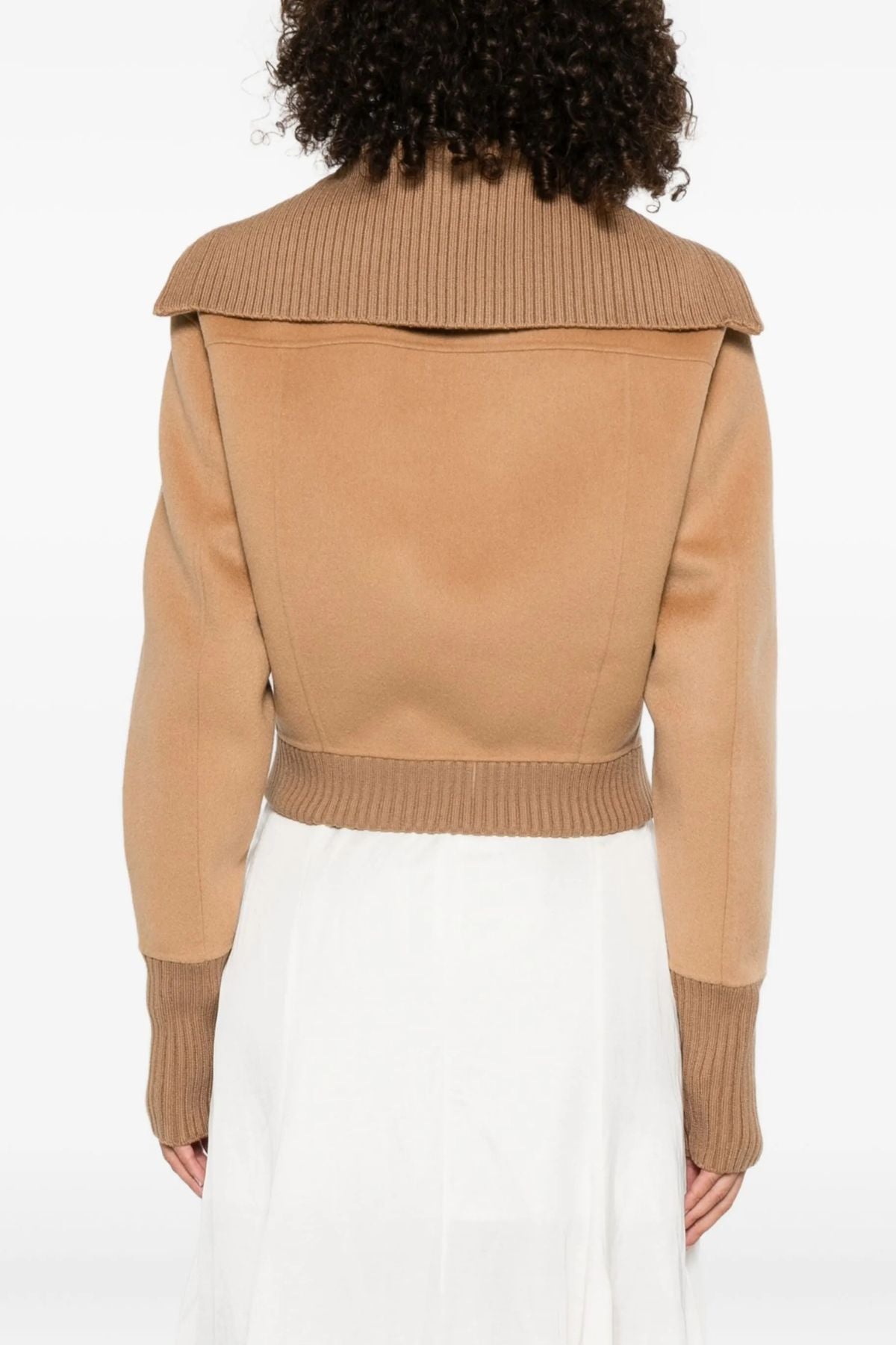 Victoria Beckham Double Faced Bomber Jacket - Camel