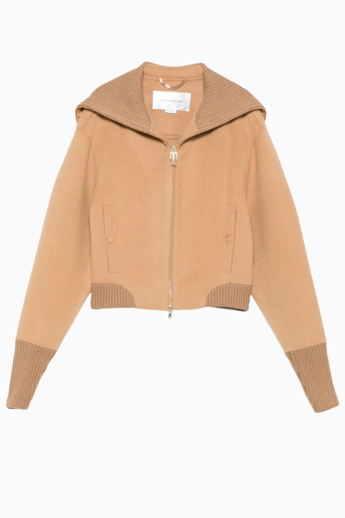 Victoria Beckham Double Faced Bomber Jacket - Camel