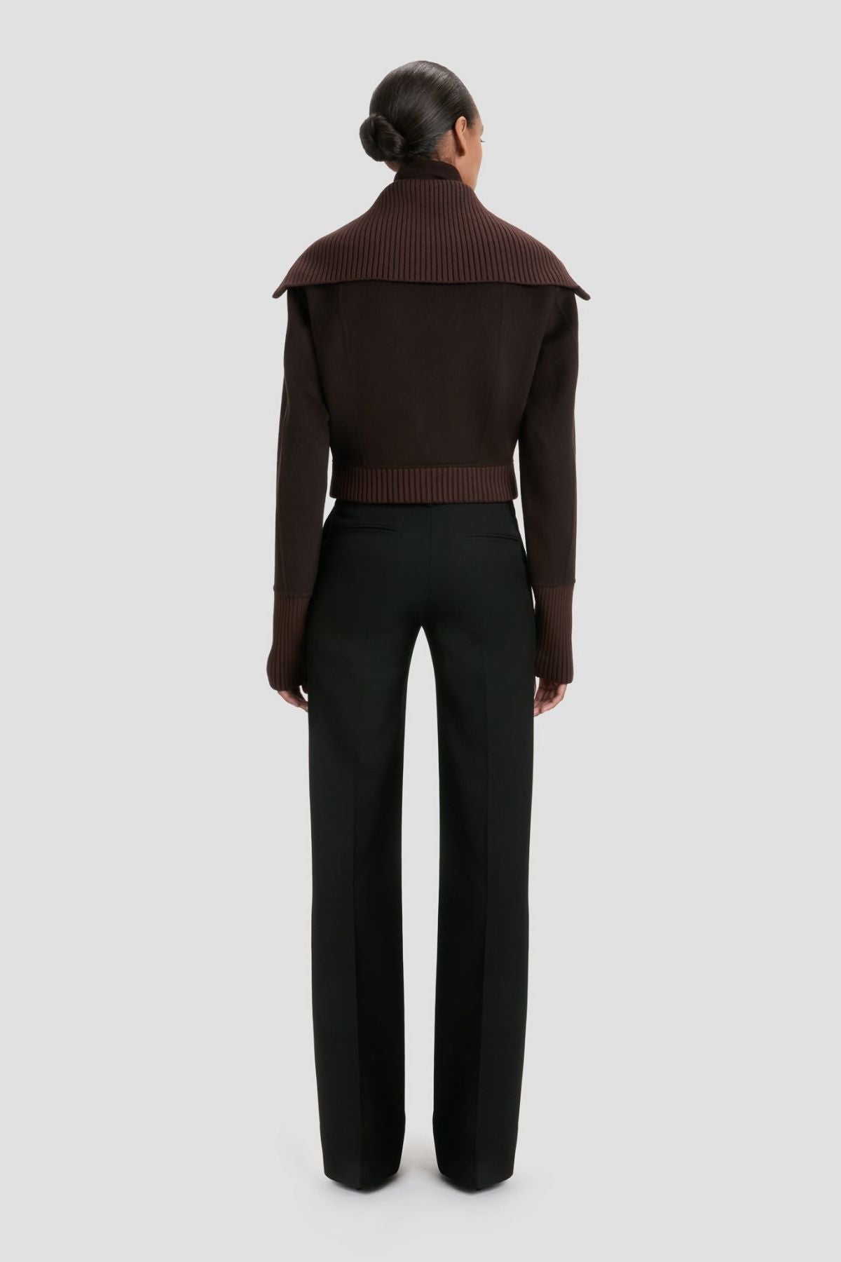 Victoria Beckham Double Faced Bomber Jacket - Dark Chocolate