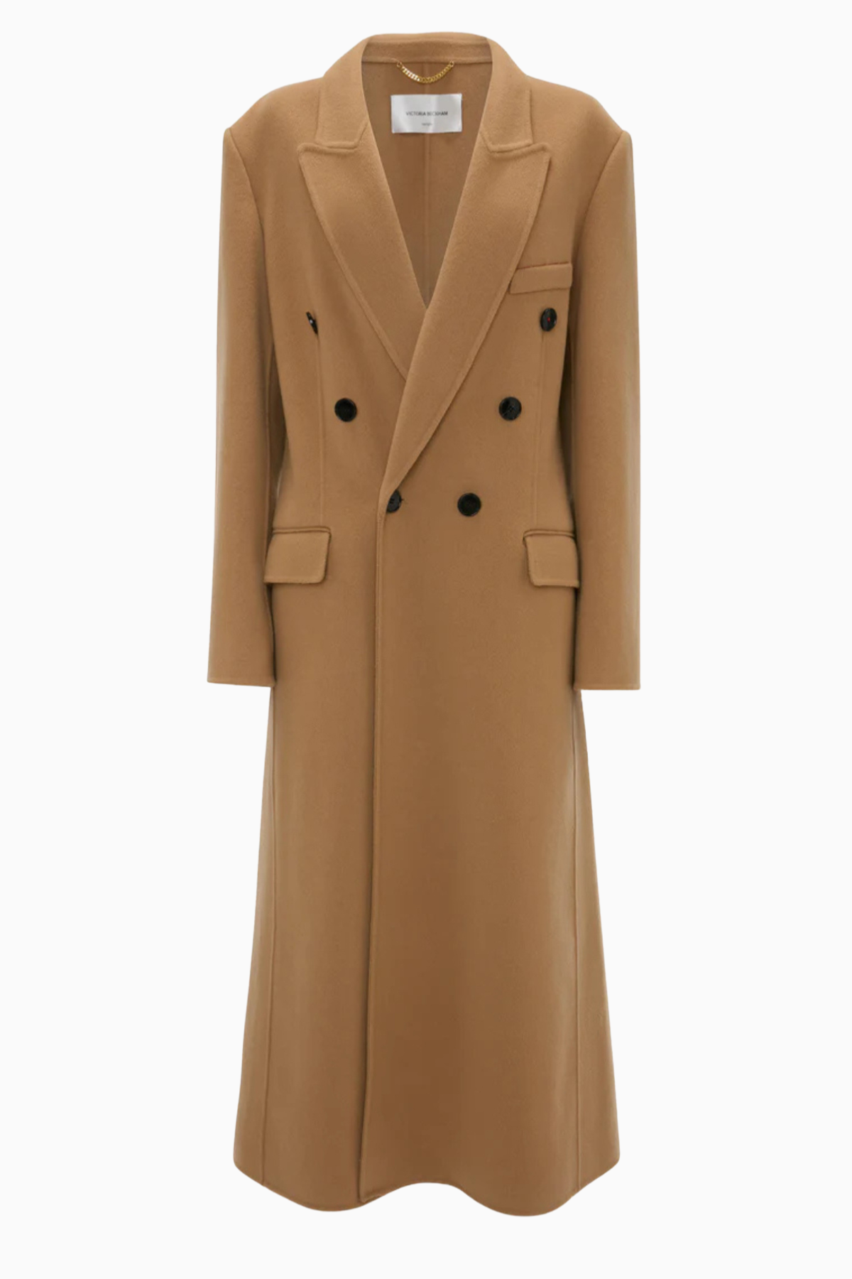 Victoria Beckham Double Faced Overcoat - Camel