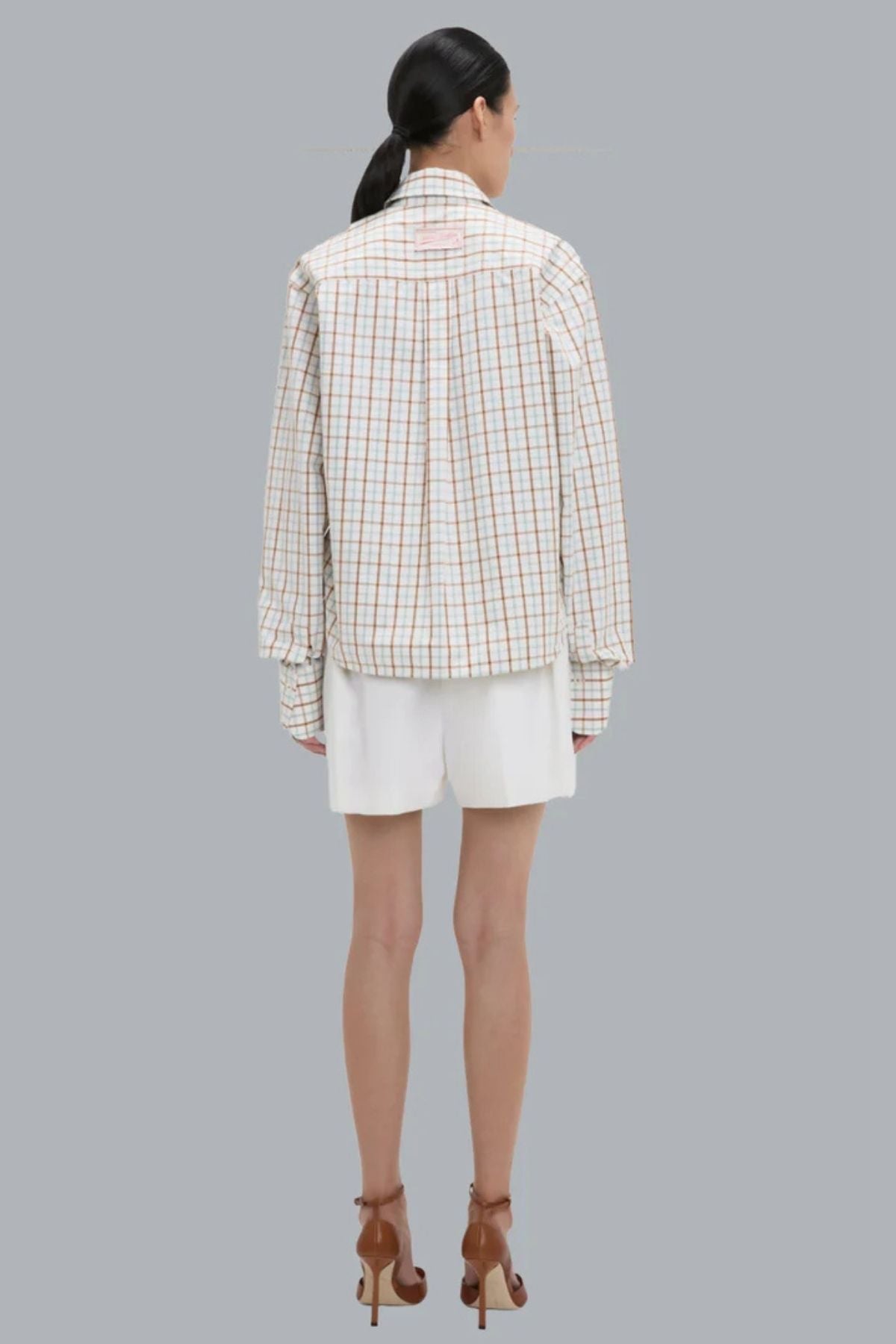 Victoria Beckham Ellys Checked Shirt - Multi/ White