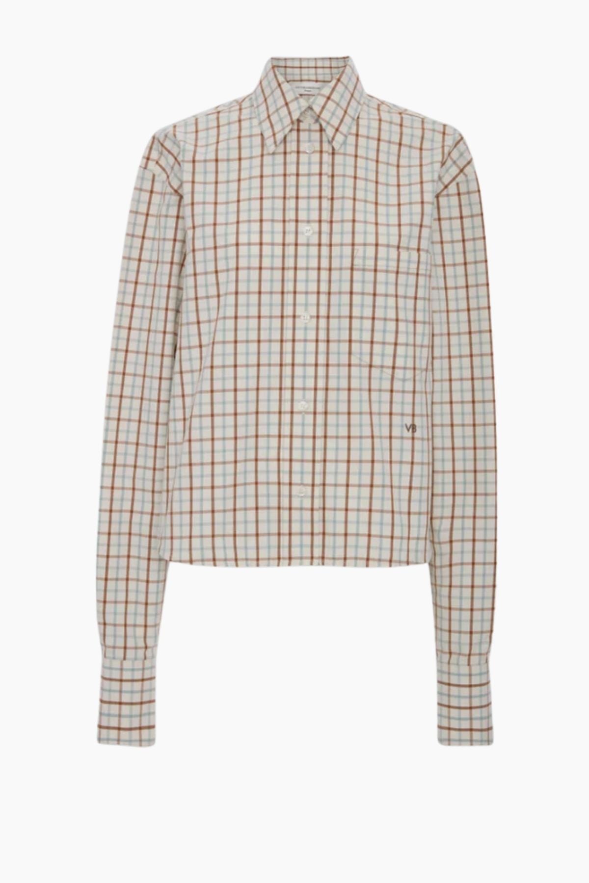Victoria Beckham Ellys Checked Shirt - Multi/ White
