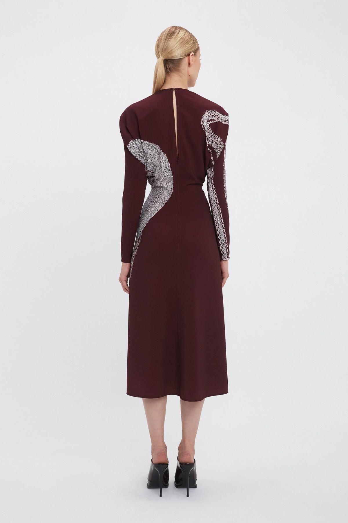ワンピース Victoria Beckham 'Keyhole Dolman Midi' dress Dolman Midi Dress in Black – Victoria Beckham Inc