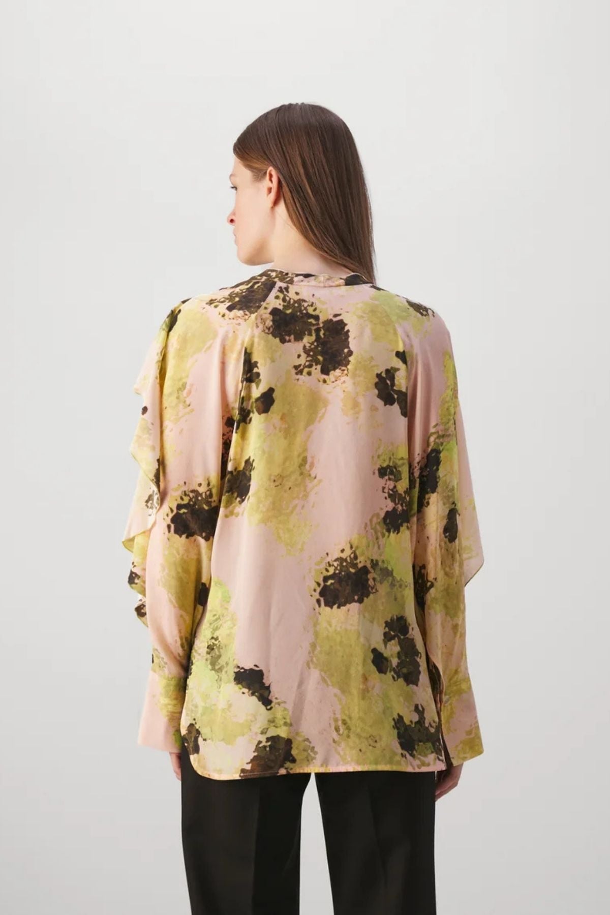 Victoria Beckham Romantic Blouse - Peach/ Lime