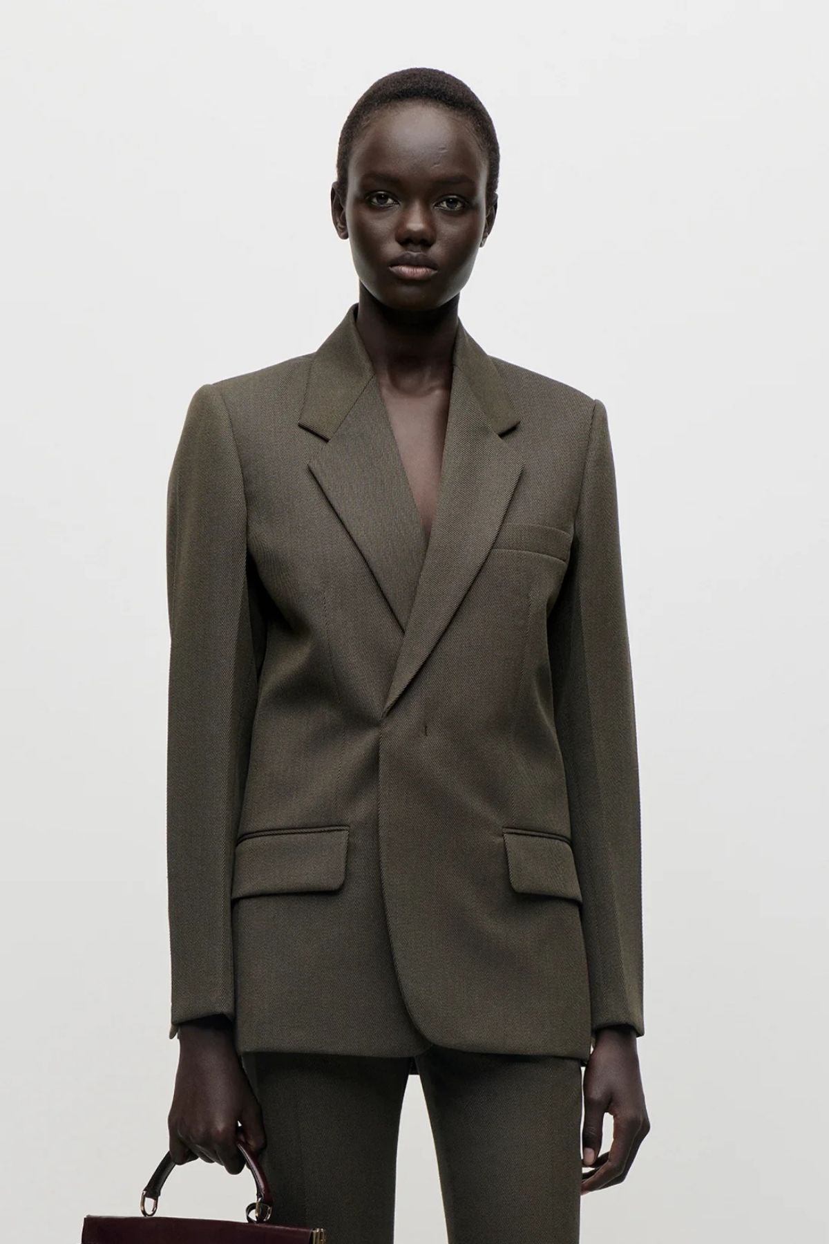 Victoria Beckham Single Breasted Runway Blazer - Golden Ember