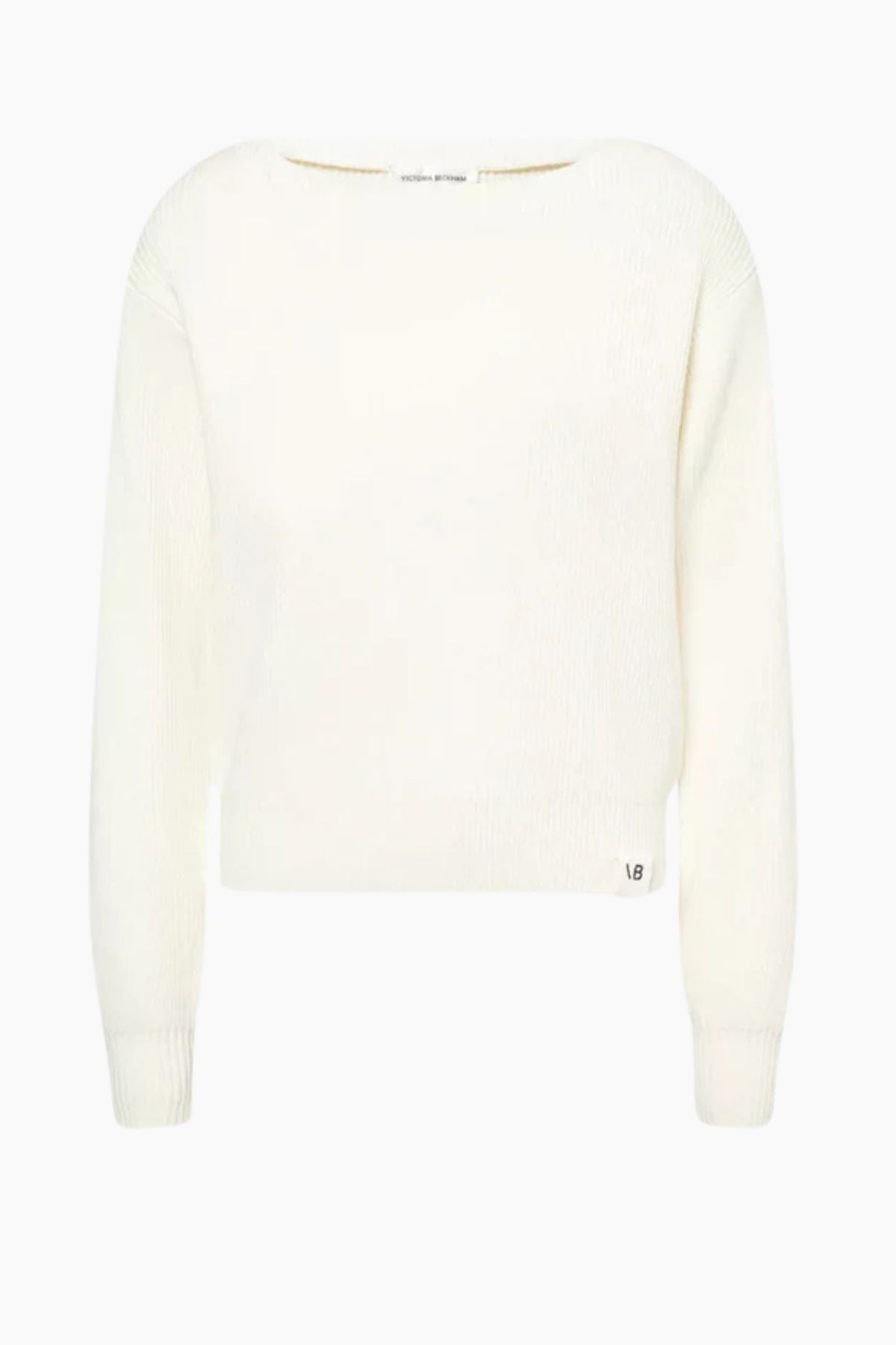 Victoria Beckham Wide Neck Jumper - Ivory