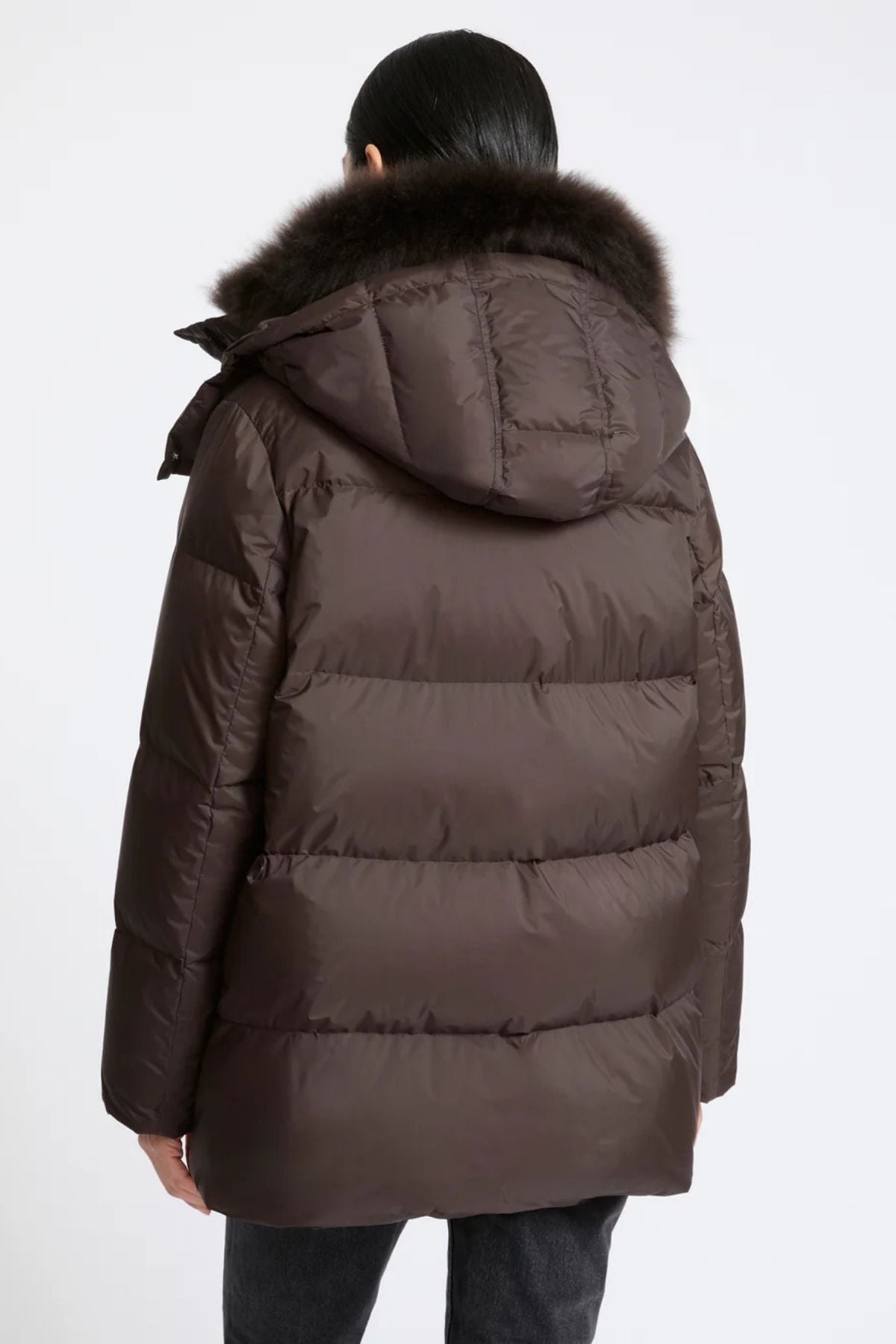 Yves Salomon Down Parka 76cm Lamb Fur - Cold Brew