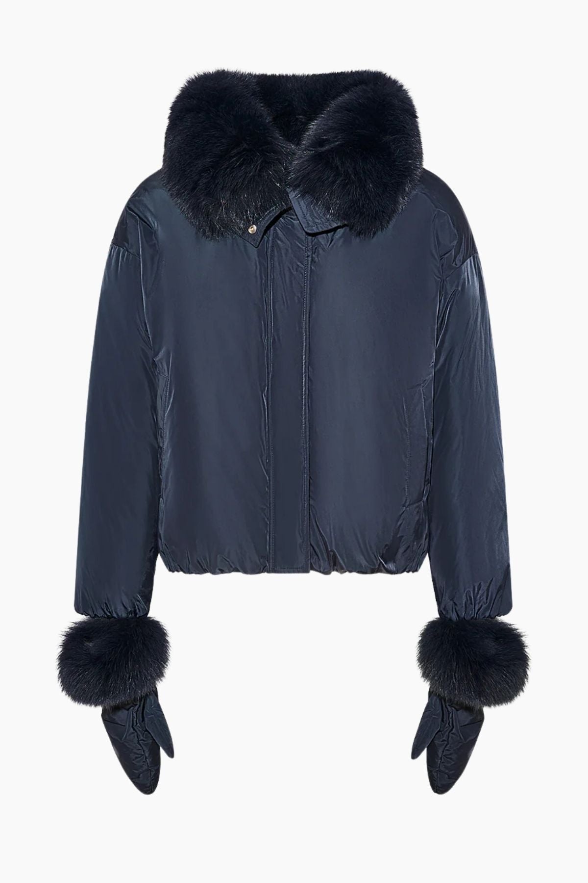 Yves Salomon Short Parka Fox Collar & Mittens 66cm - Orphee