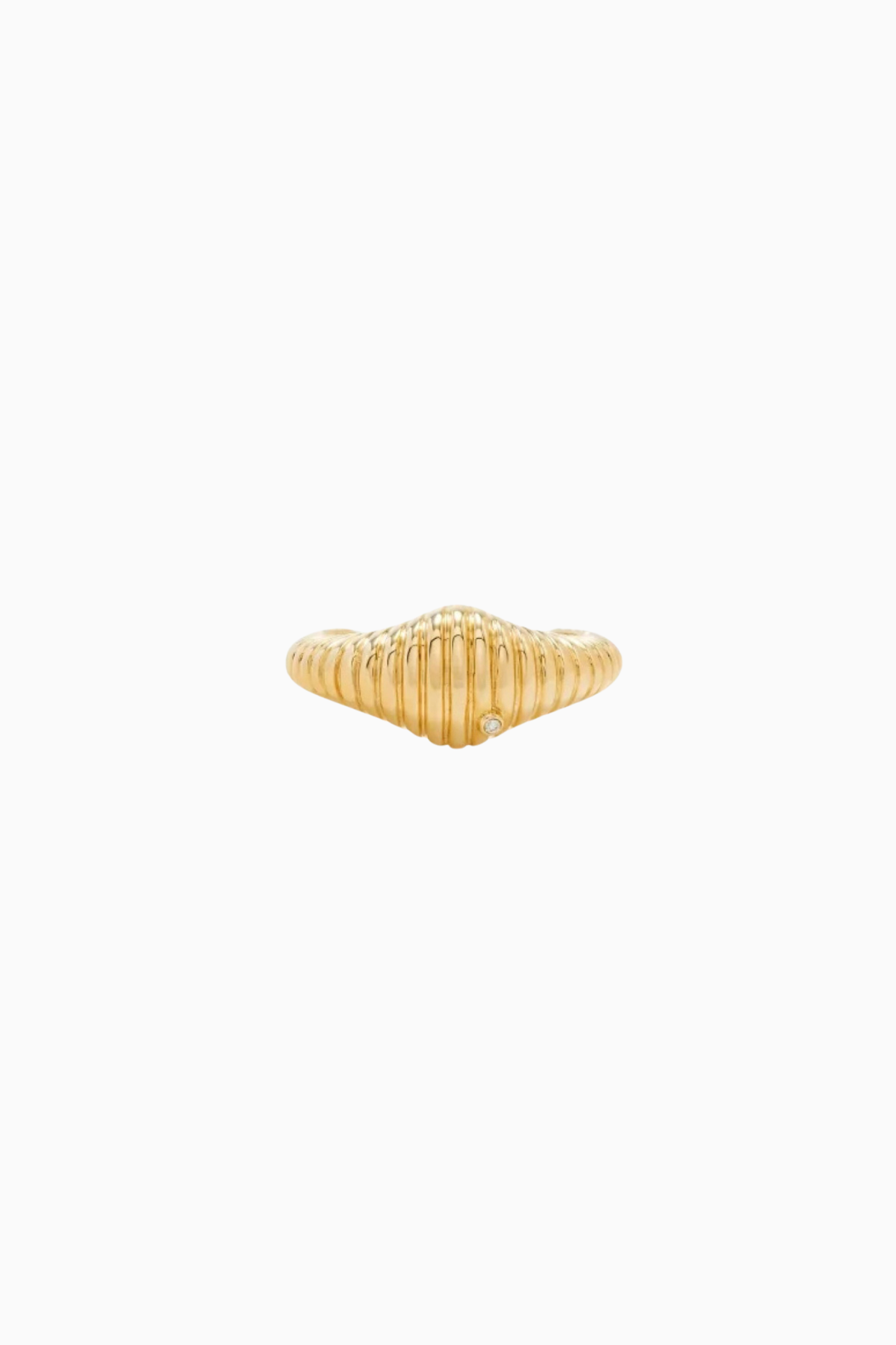 Yvonne Léon Nano Chevaliere Ovale Ring - Yellow Gold