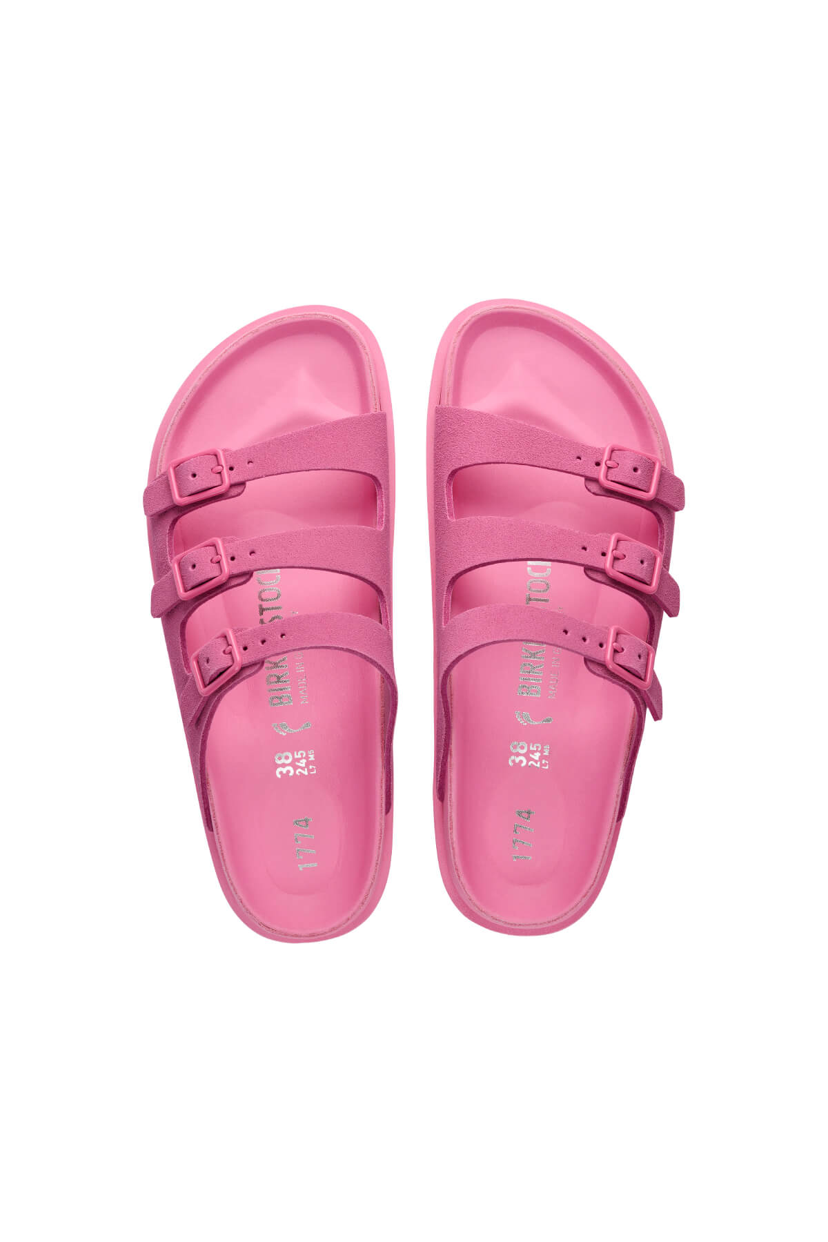 Birkenstock 1774 Florida Suede Sandal - Azalea Pink