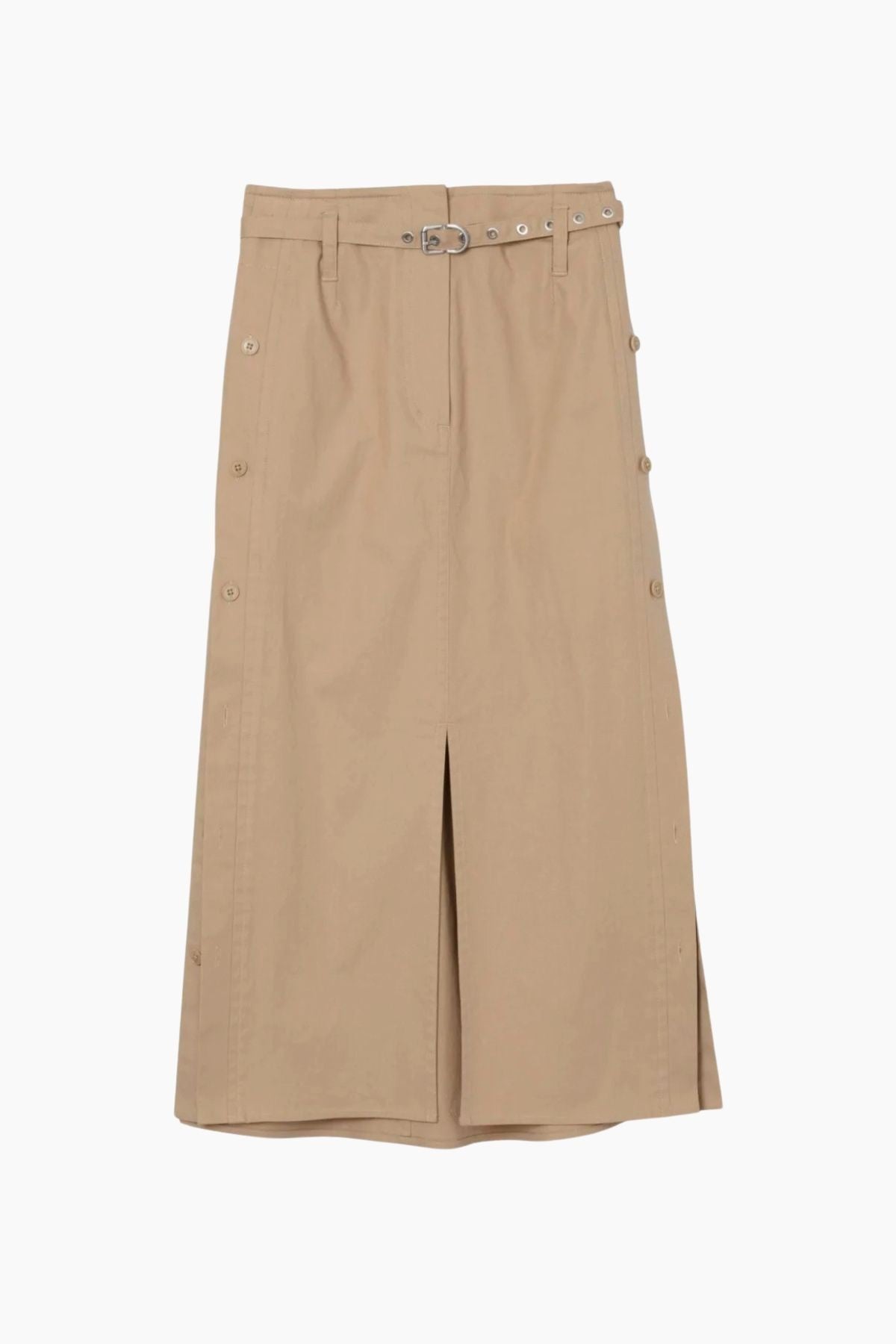 3.1 Phillip Lim Button Side Utility Skirt - Khaki